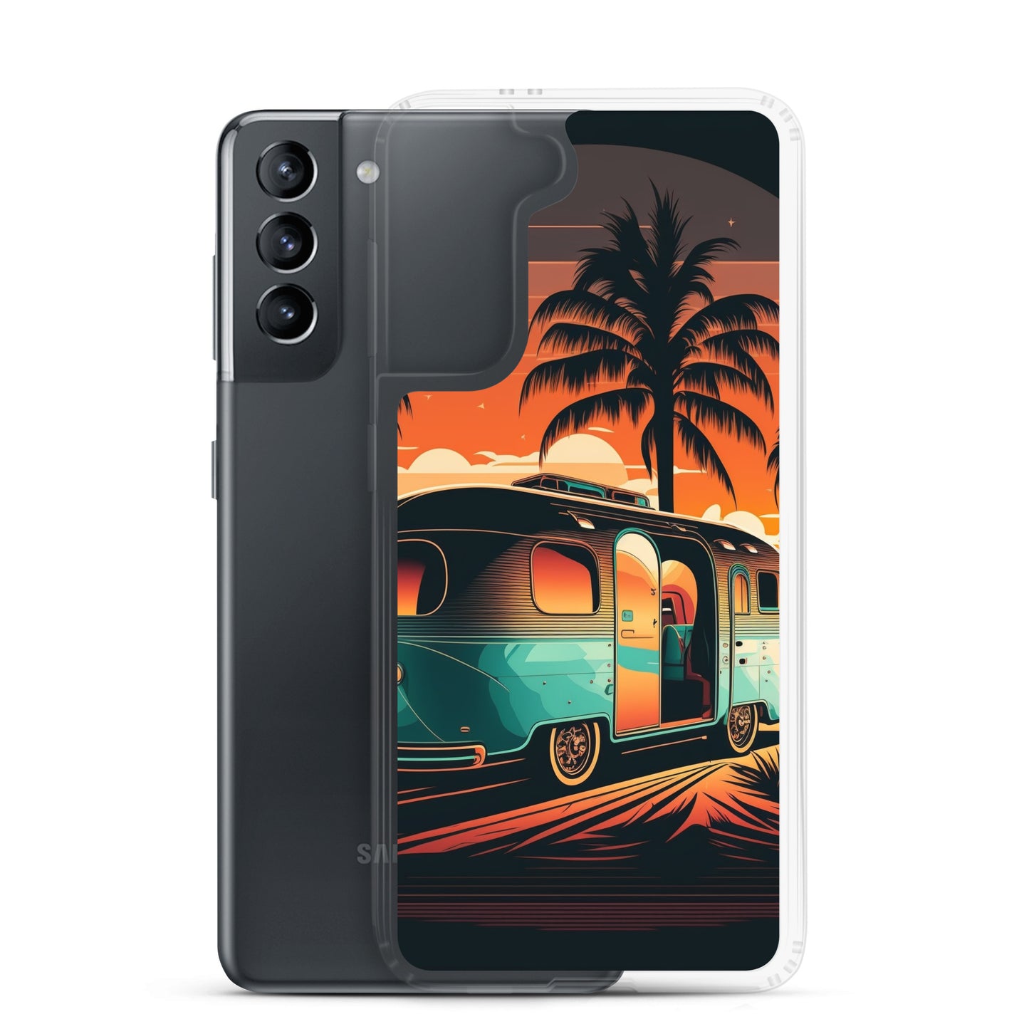Samsung Case - Turquoise Camper at Beach Sunset
