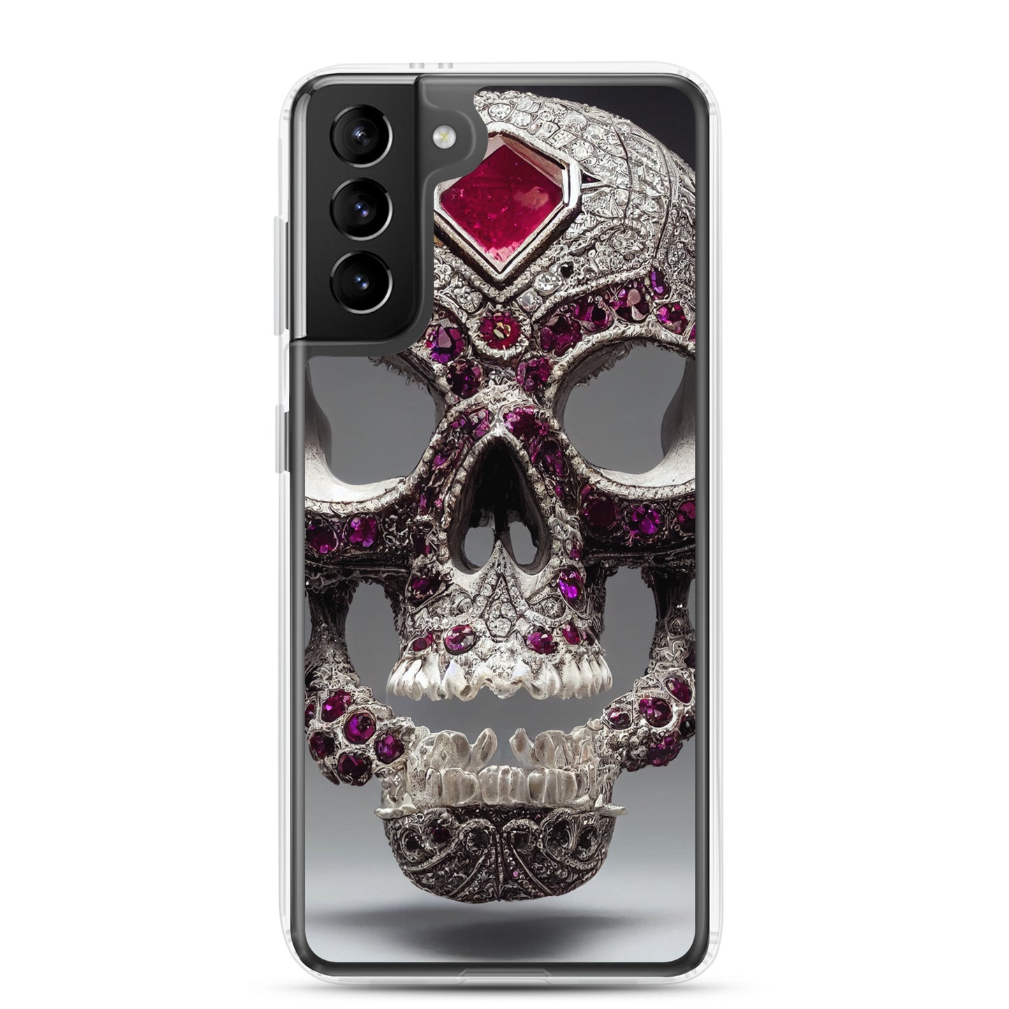 Samsung Case - Ornamental Ruby Skull