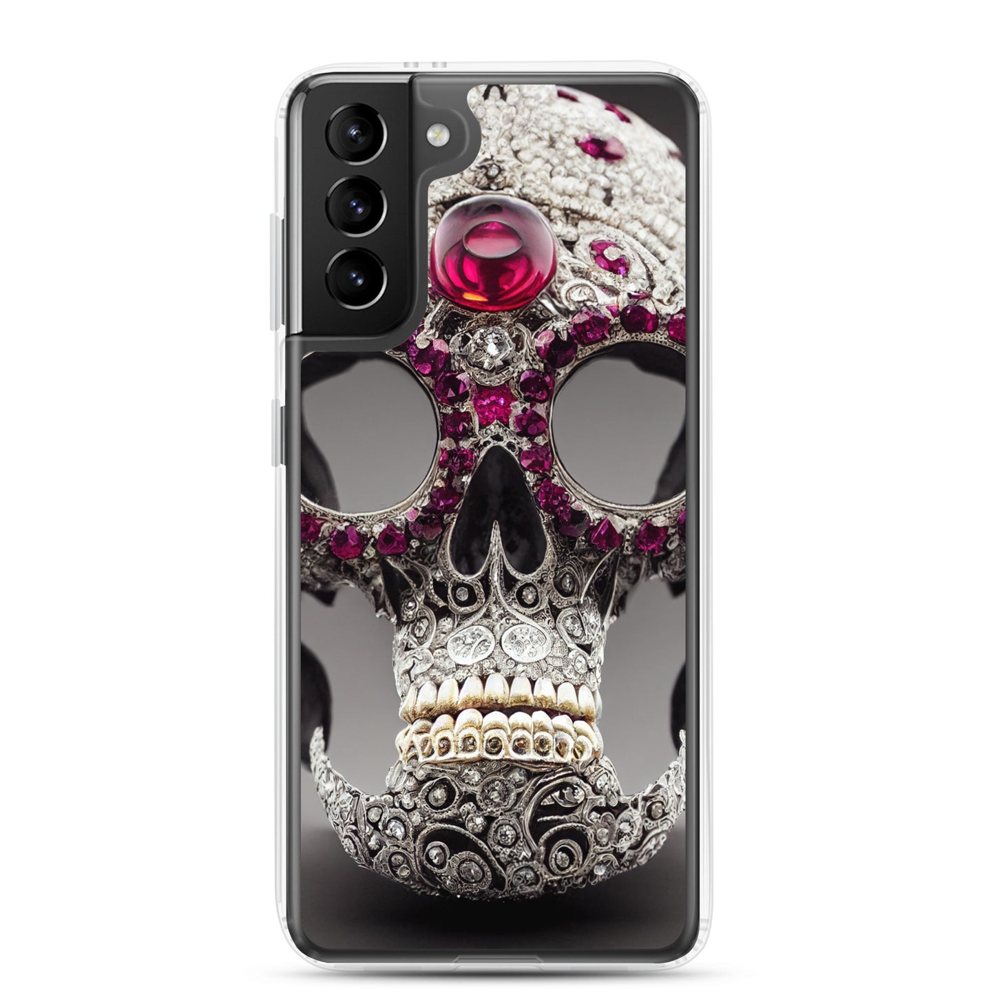 Samsung Case - Diamond Encrusted Skull