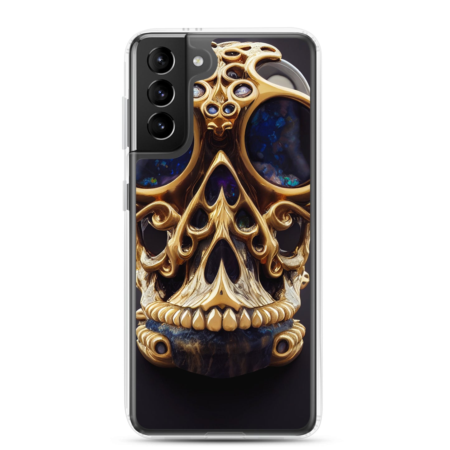 Samsung Case - Agate and Golden Skull