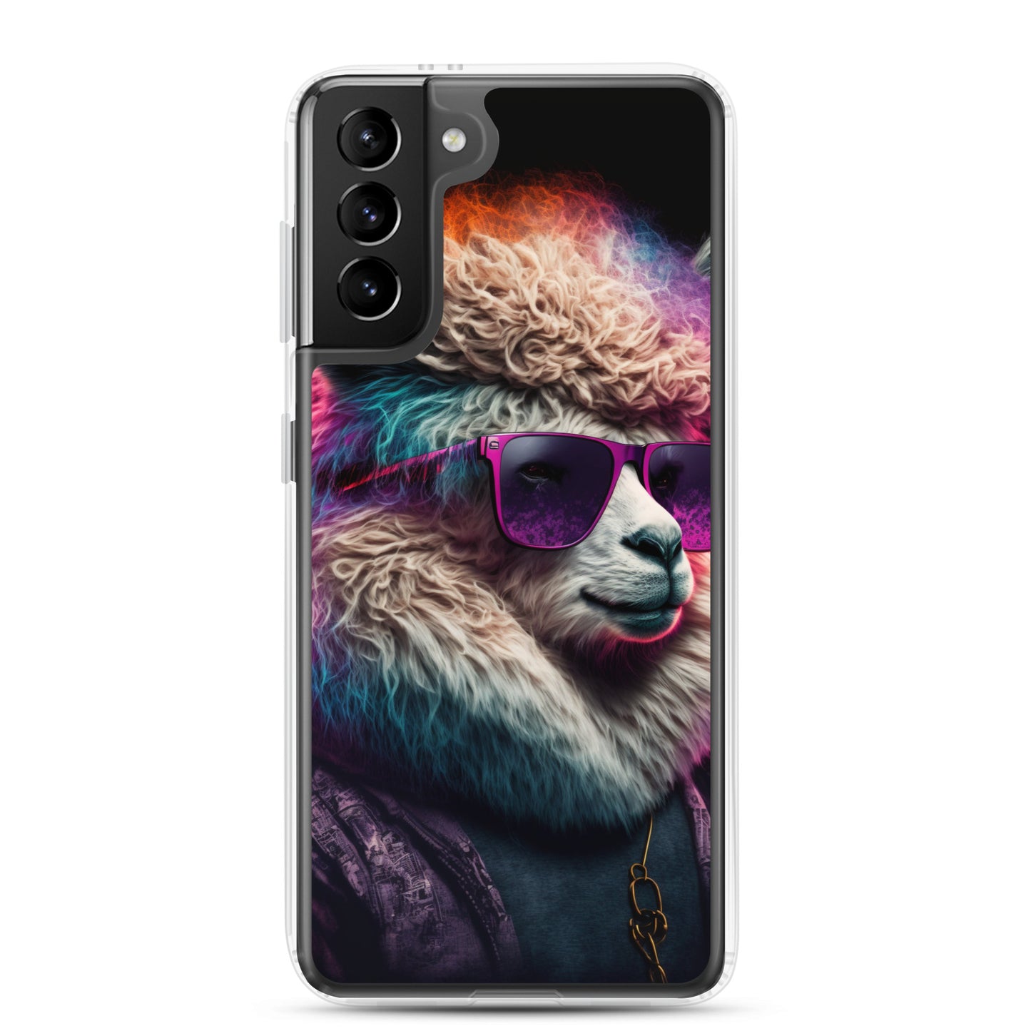 Samsung Case - Synthwave Cool Llama