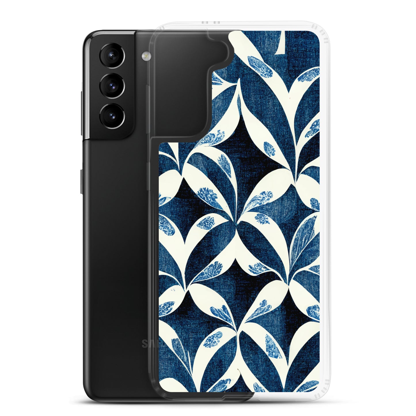 Samsung Case - Blue Leaf