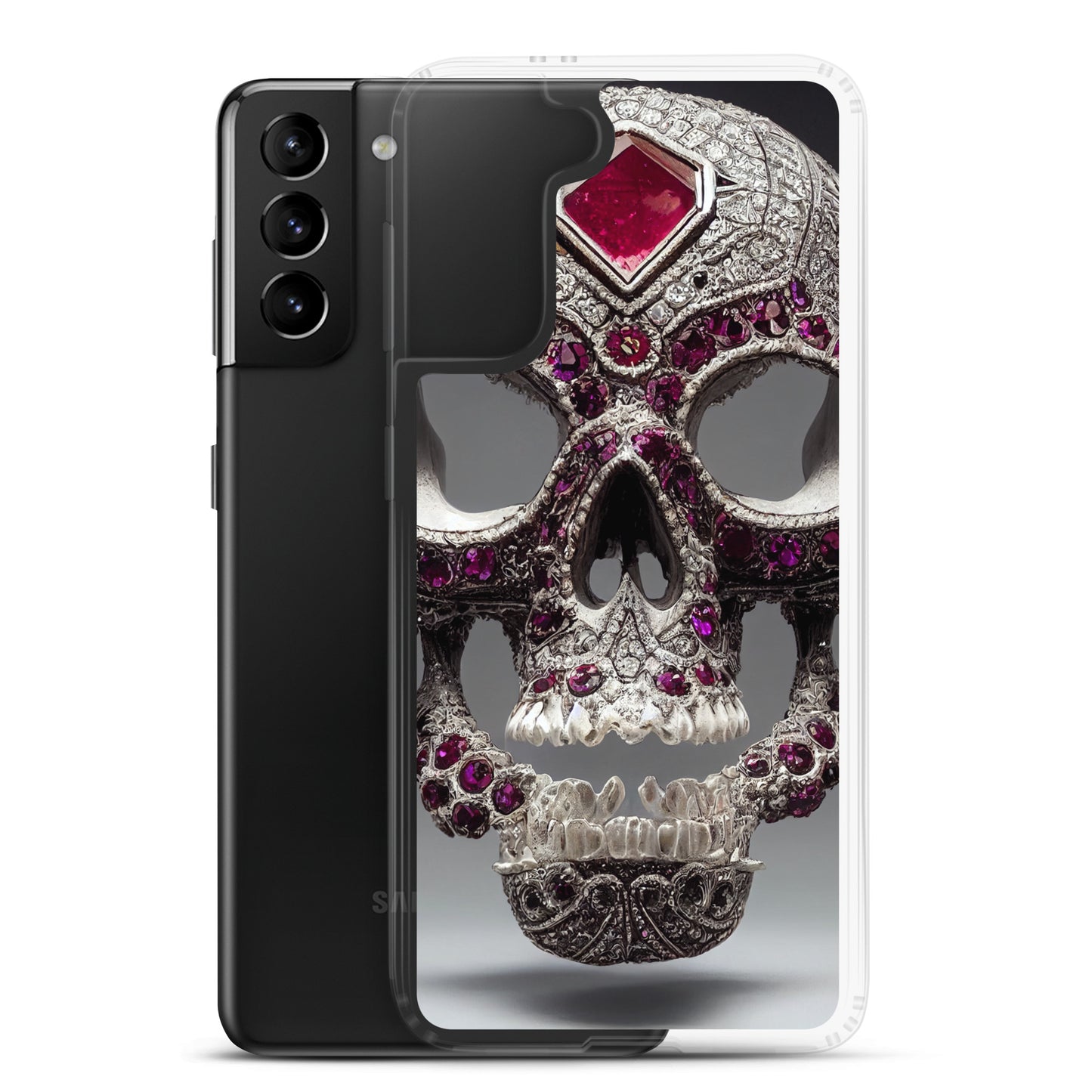 Samsung Case - Ornamental Ruby Skull