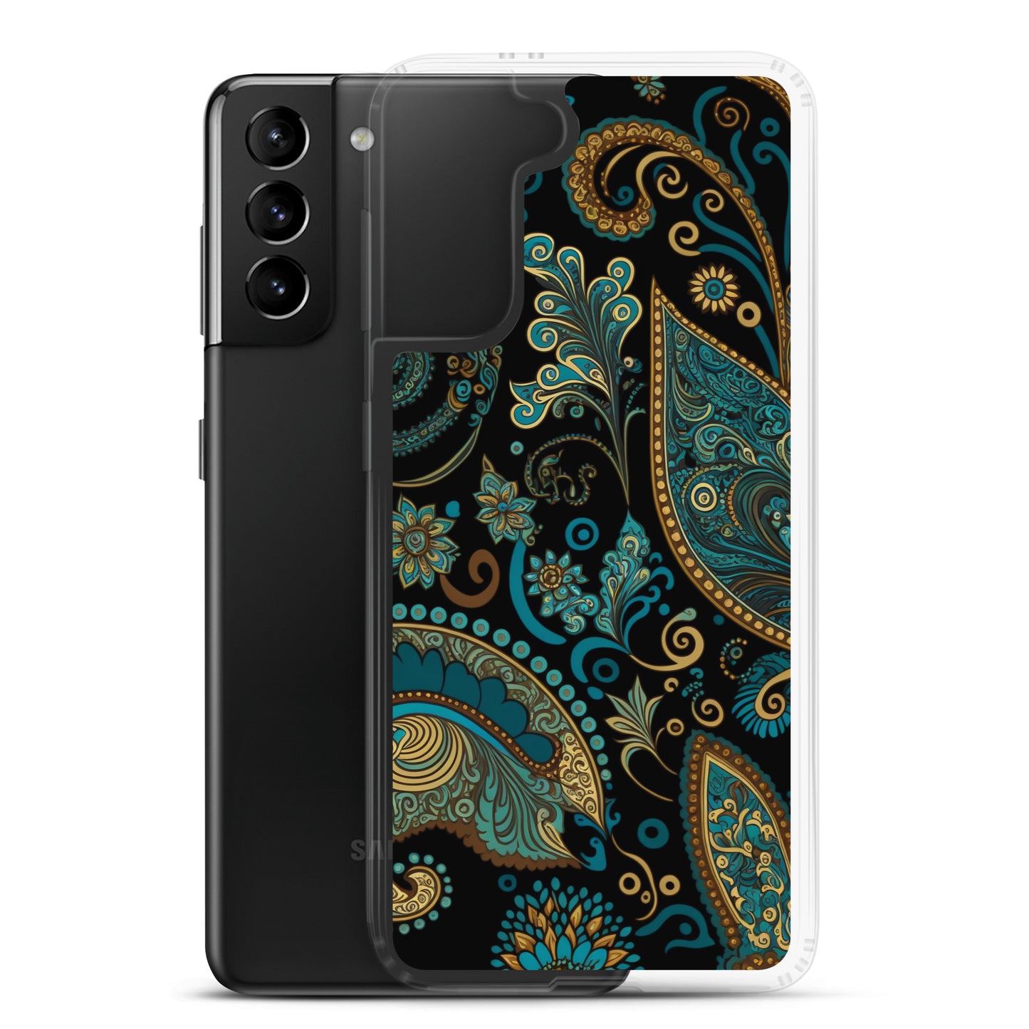 Samsung Case - Turquoise Paisley