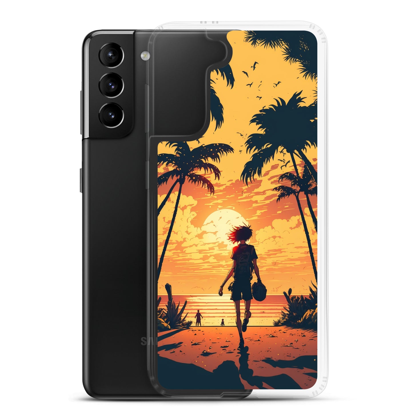 Samsung Case - Sunset Beachgoer