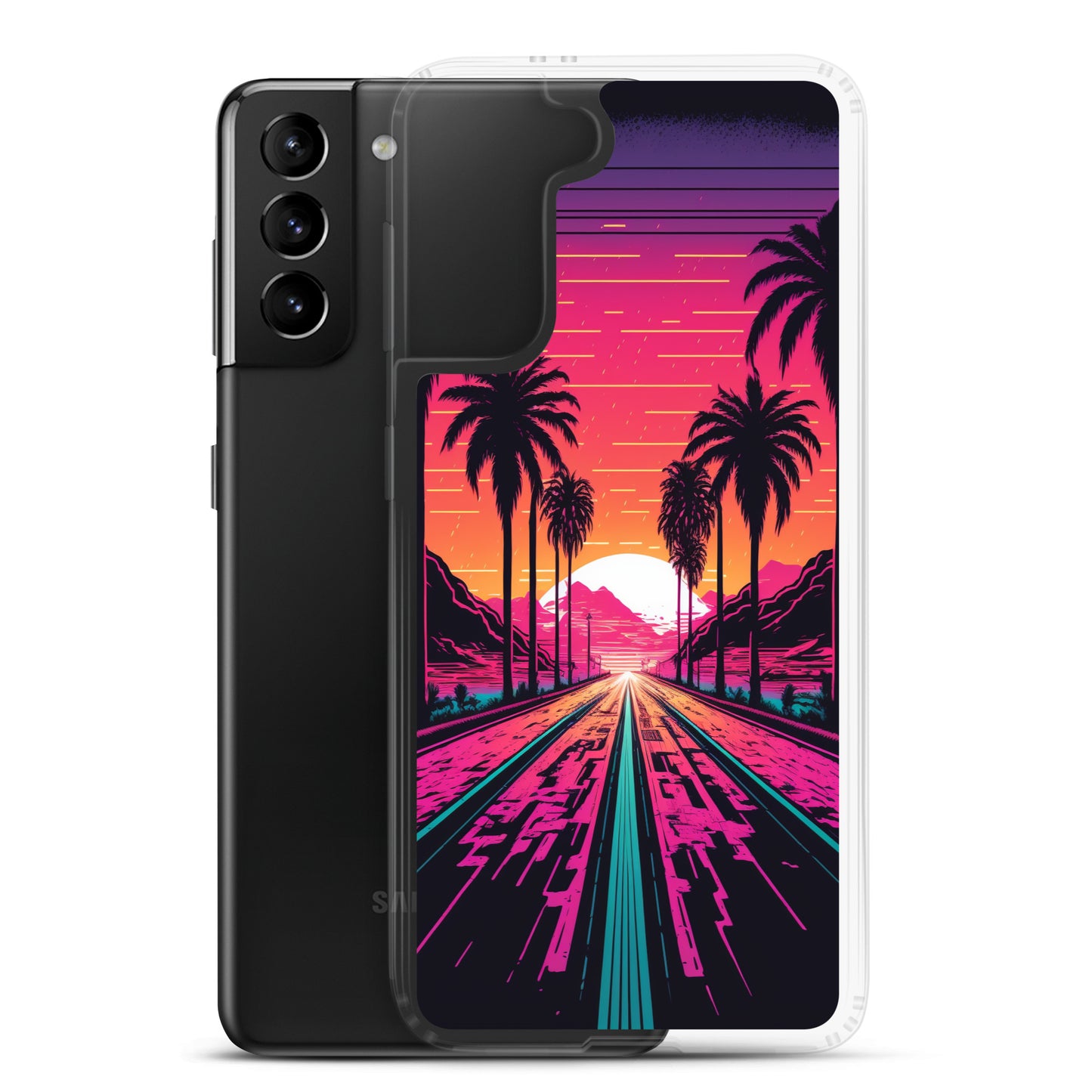 Samsung Case - Synthwave Digital Highway