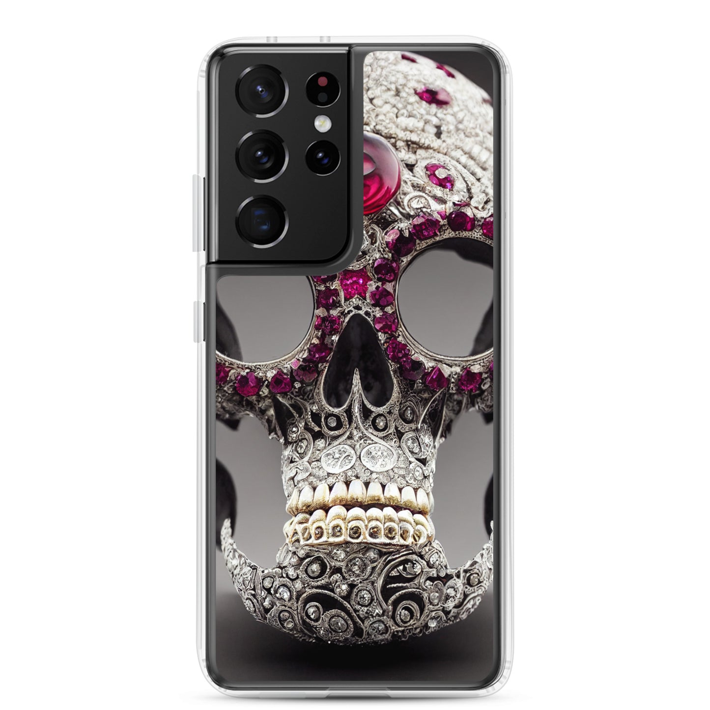 Samsung Case - Diamond Encrusted Skull