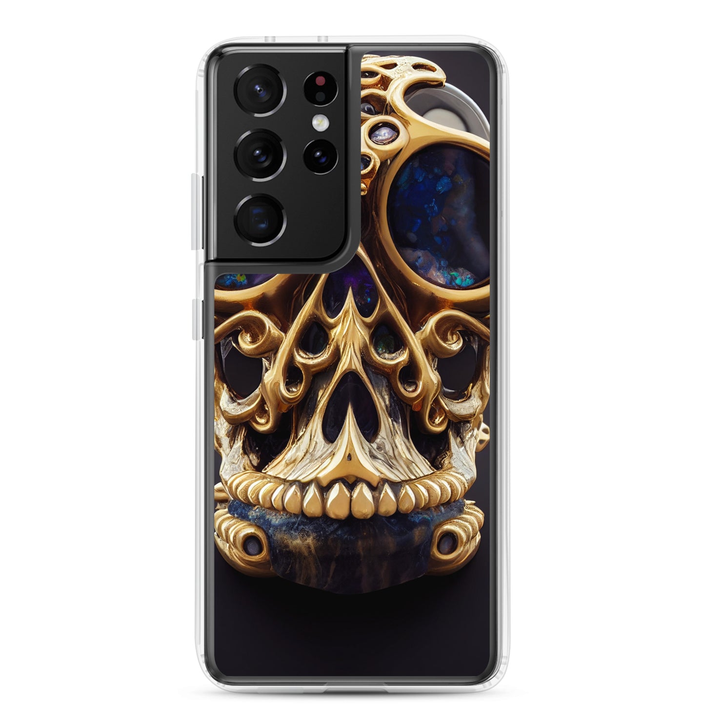 Samsung Case - Agate and Golden Skull