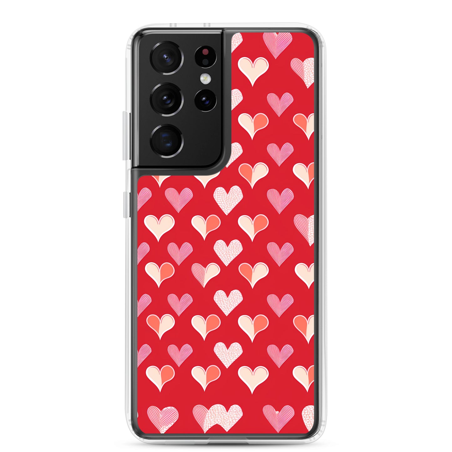 Samsung Case - Red and Pink Hearts