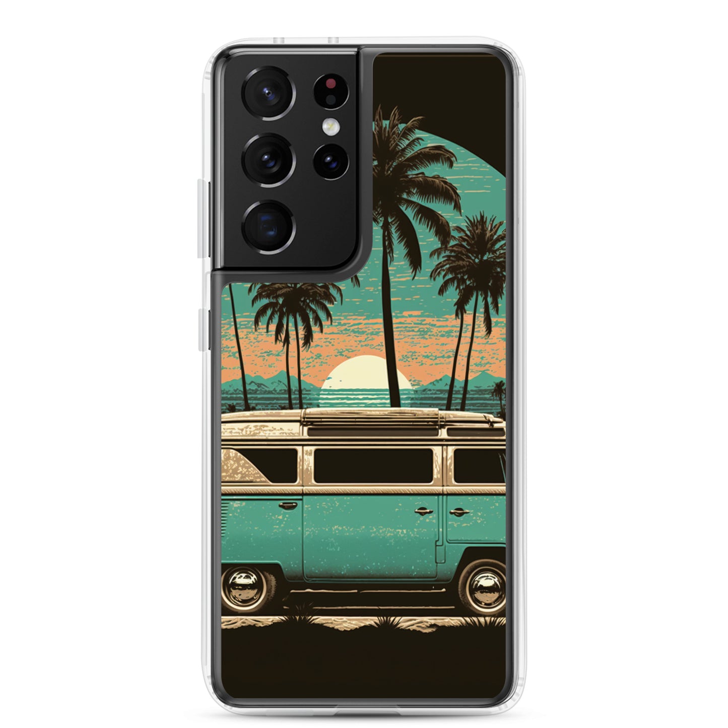 Samsung Case - Teal Beach Camper