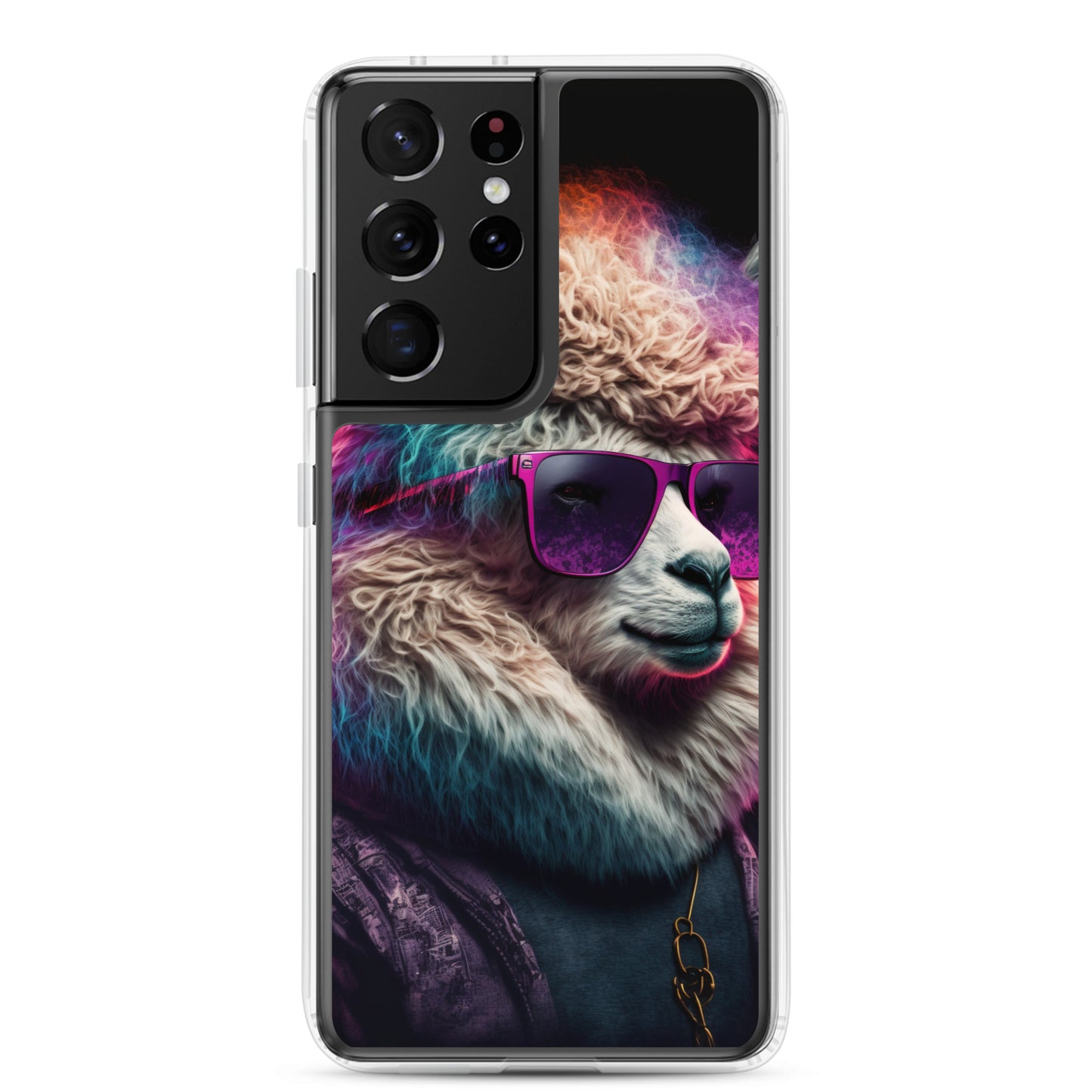 Samsung Case - Synthwave Cool Llama