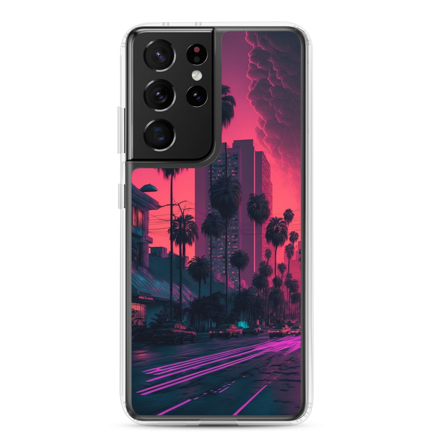 Samsung Case - Synthwave Miami Street