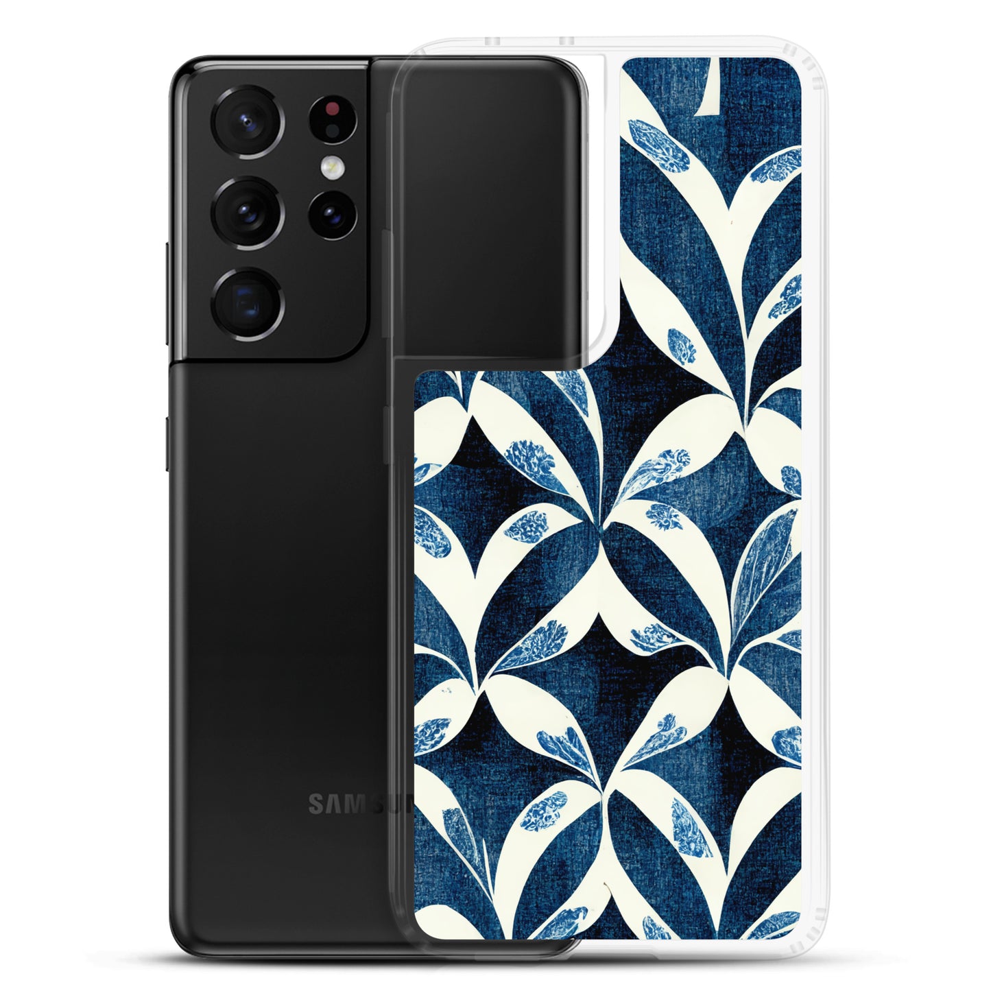 Samsung Case - Blue Leaf