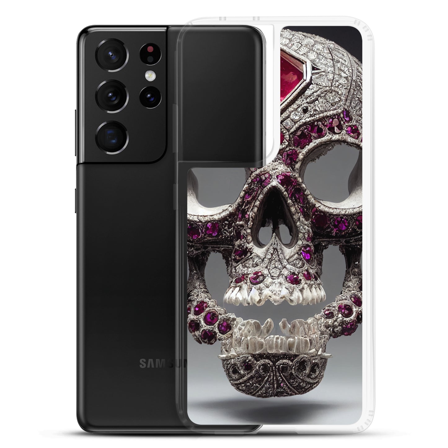 Samsung Case - Ornamental Ruby Skull