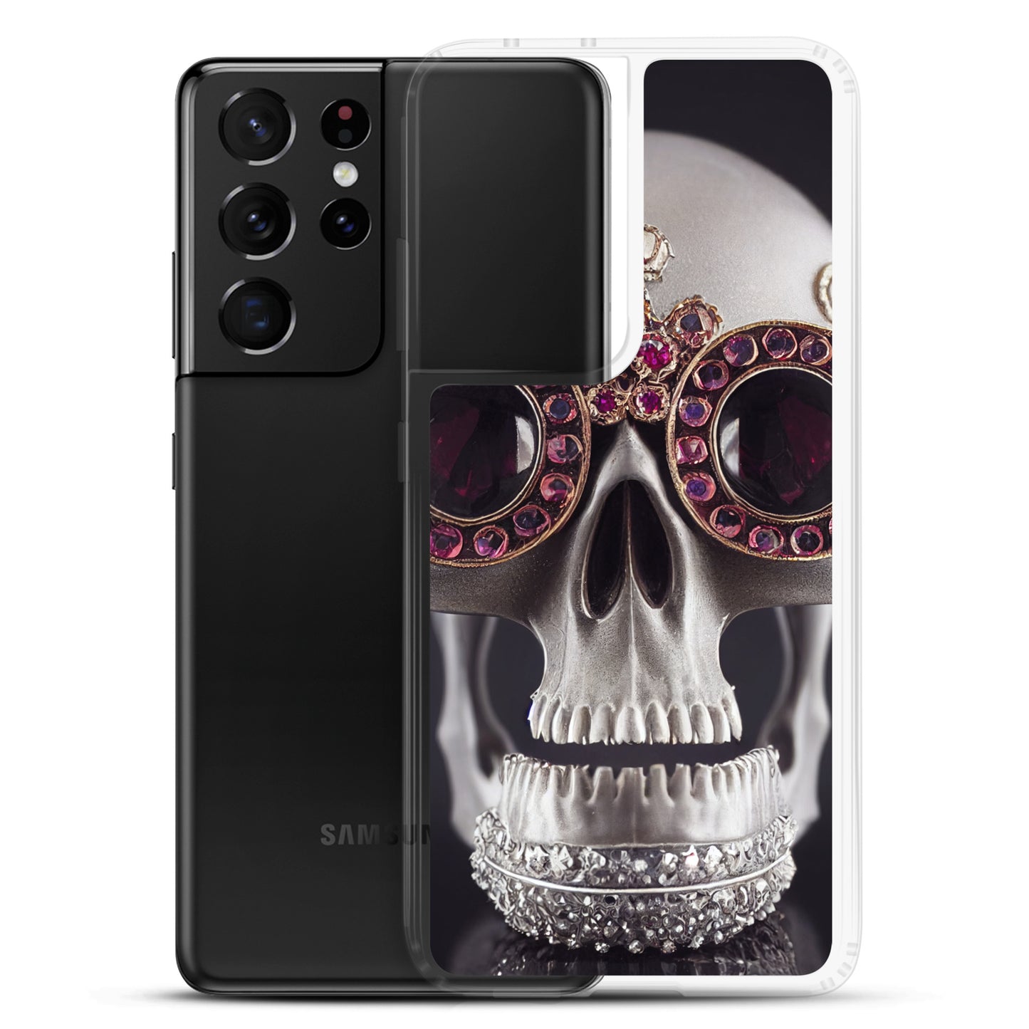 Samsung Case - Ornate Ruby Eyed Skull
