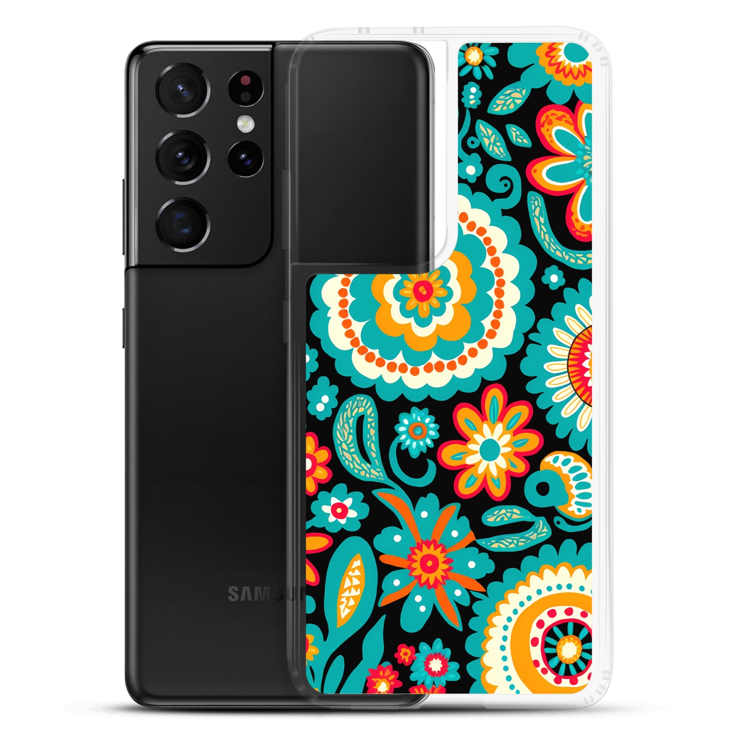 Samsung Case - Turquoise Floral