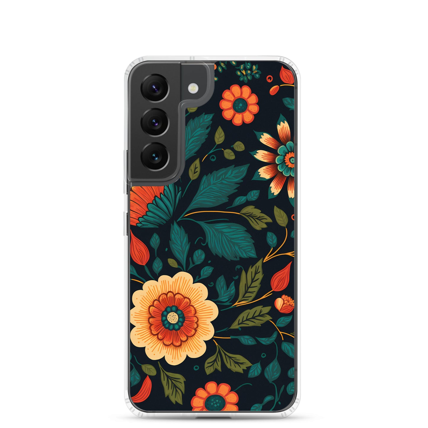 Samsung Case - Orange Florals