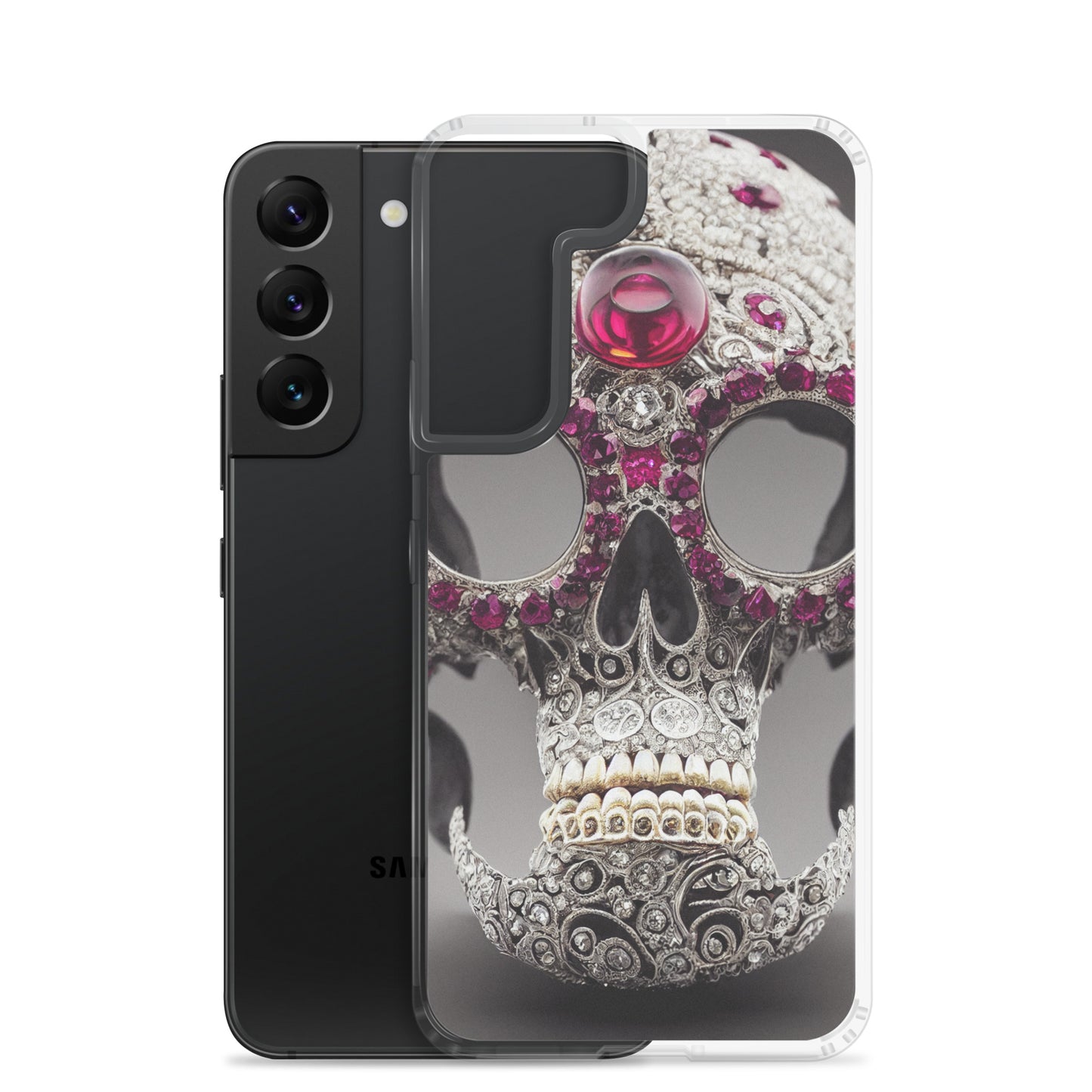 Samsung Case - Diamond Encrusted Skull