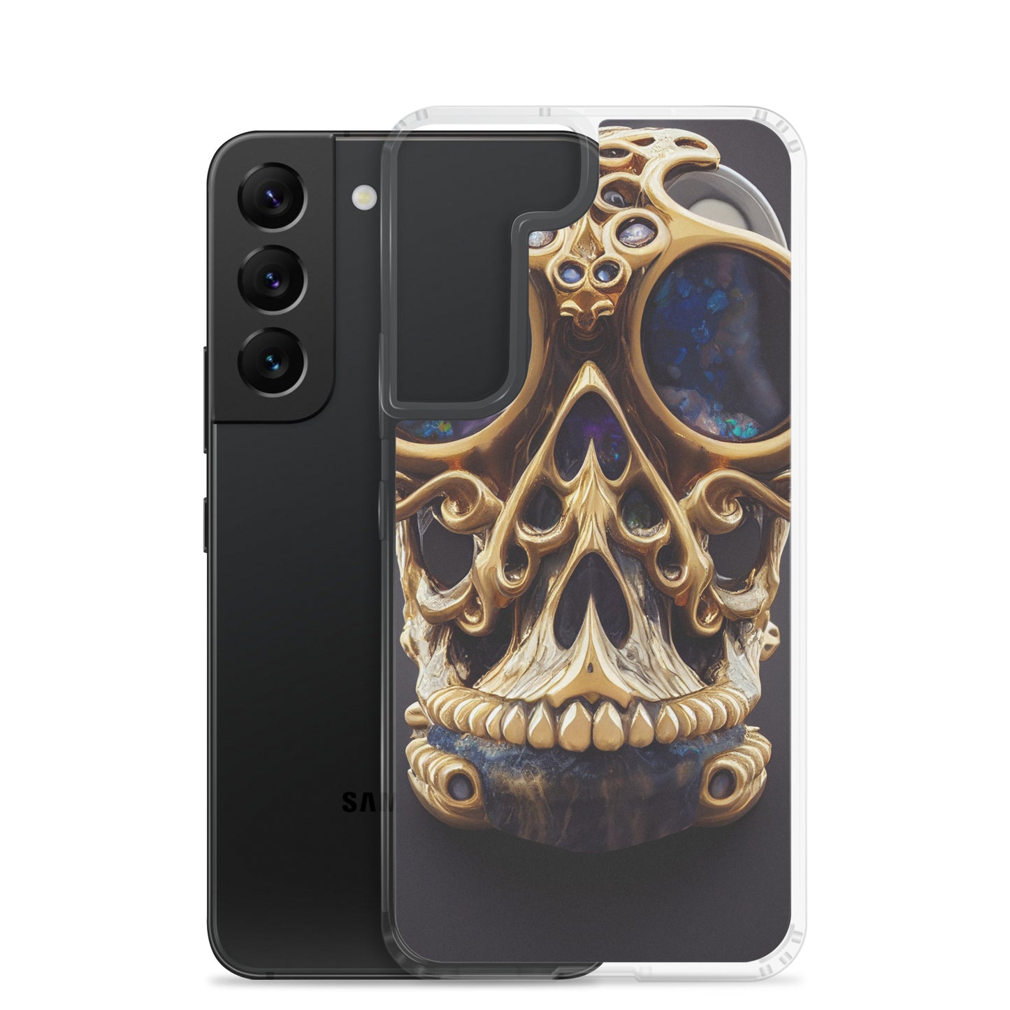 Samsung Case - Agate and Golden Skull