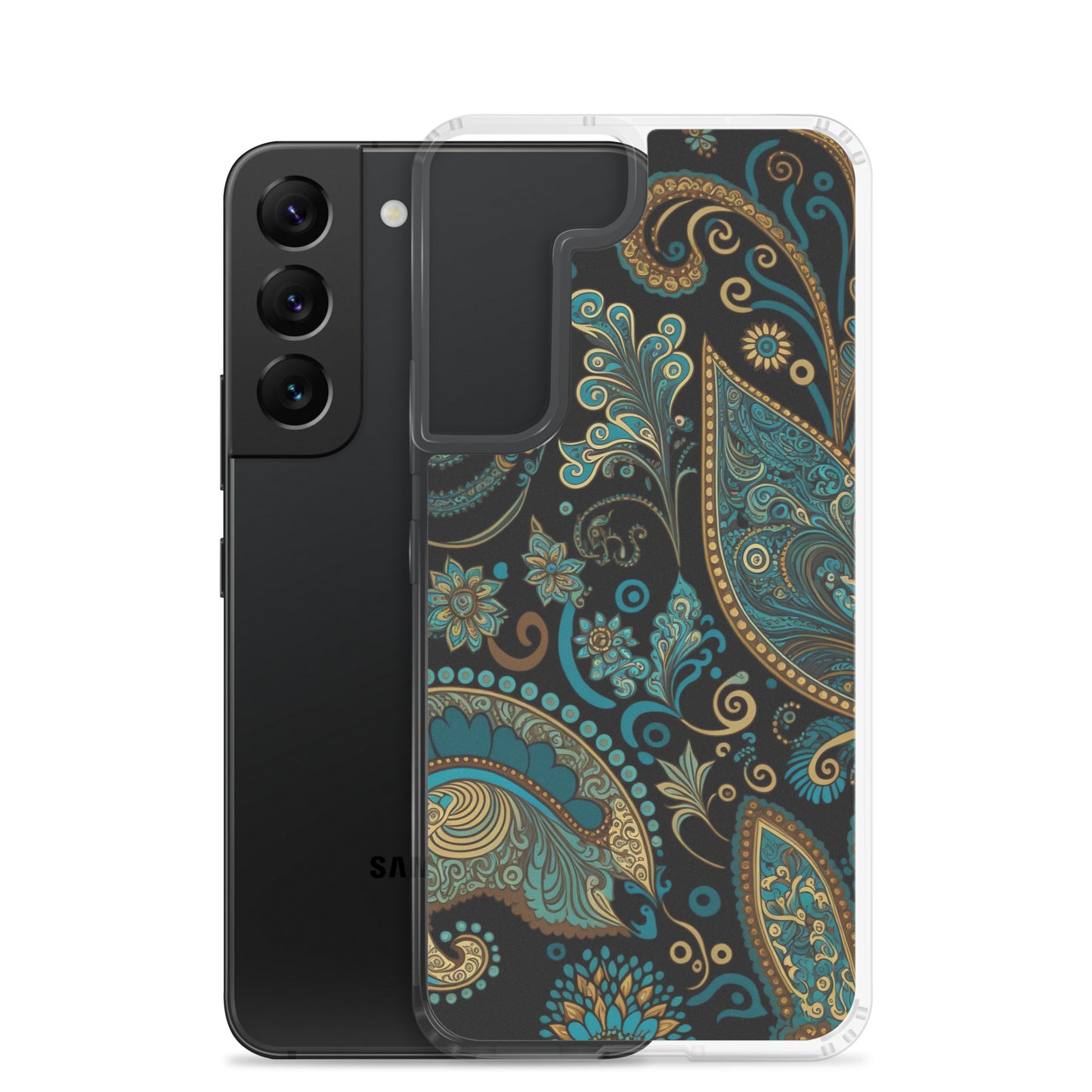 Samsung Case - Turquoise Paisley