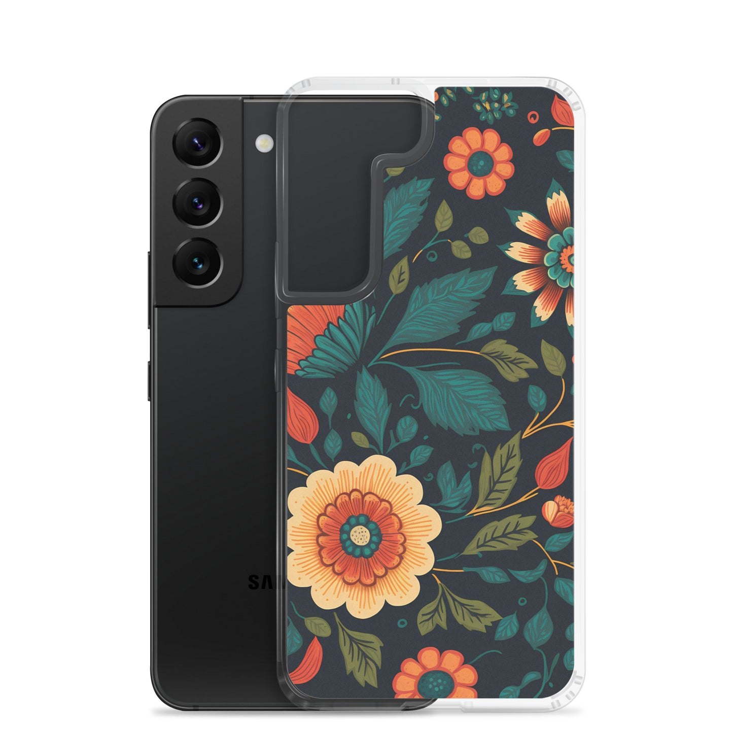 Samsung Case - Orange Florals