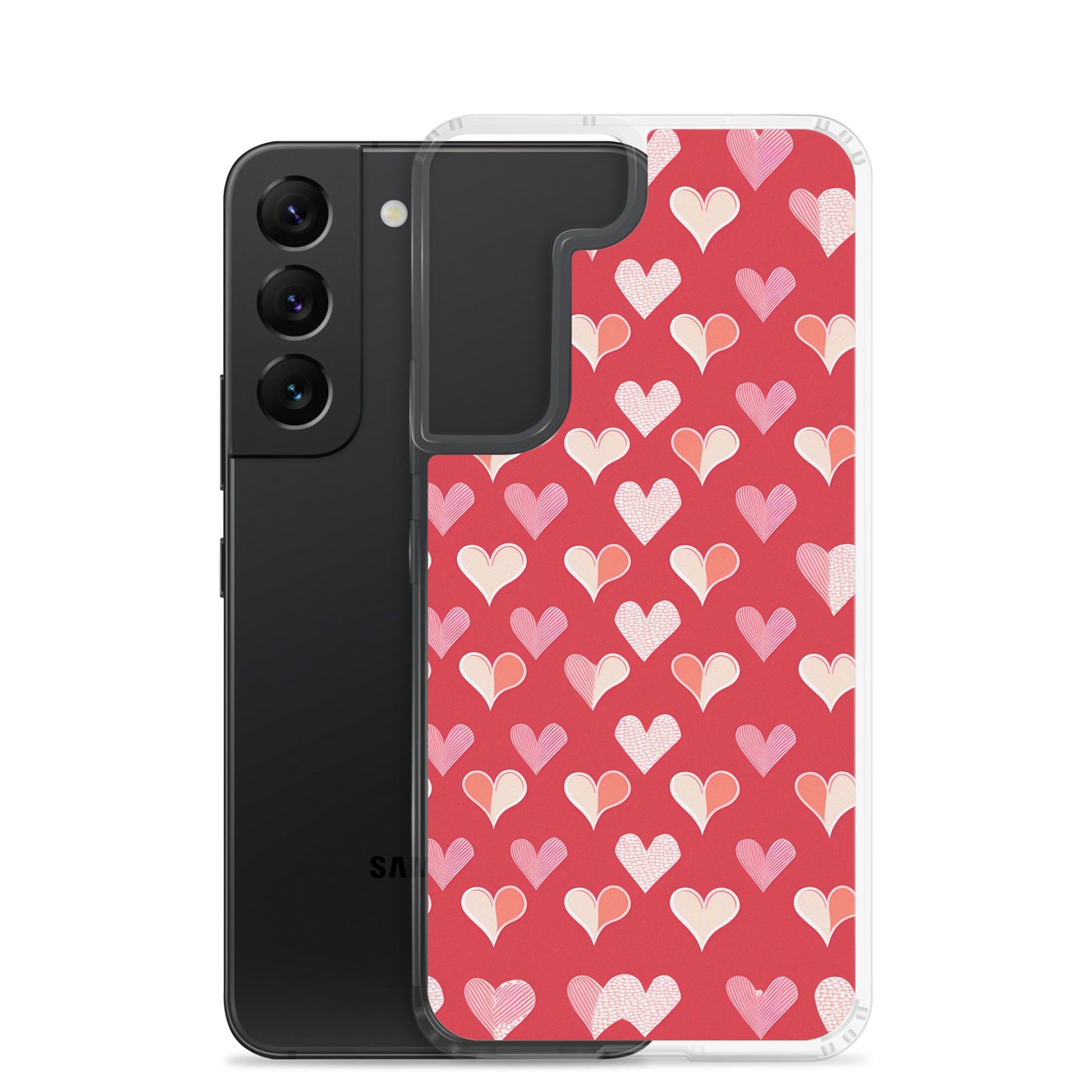 Samsung Case - Red and Pink Hearts