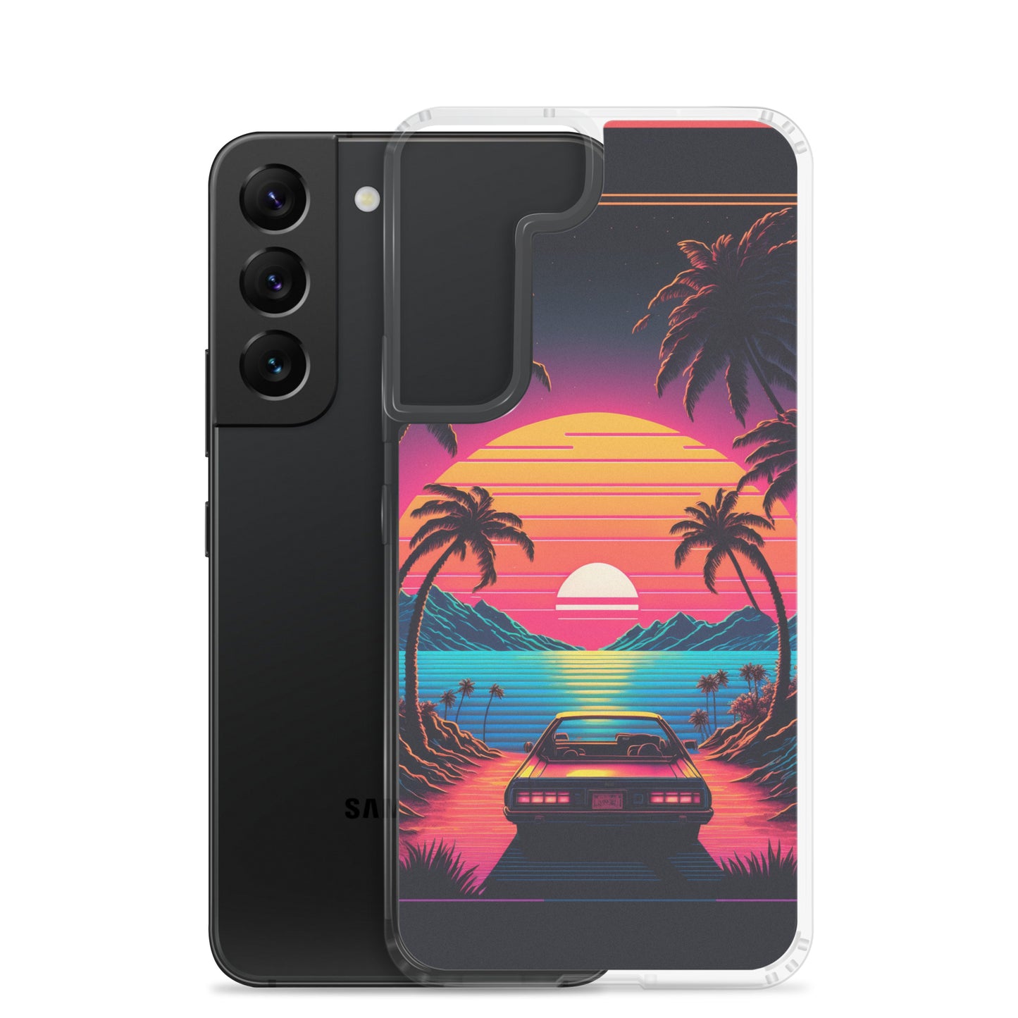 Samsung Case - Synthwave Ocean Sunset