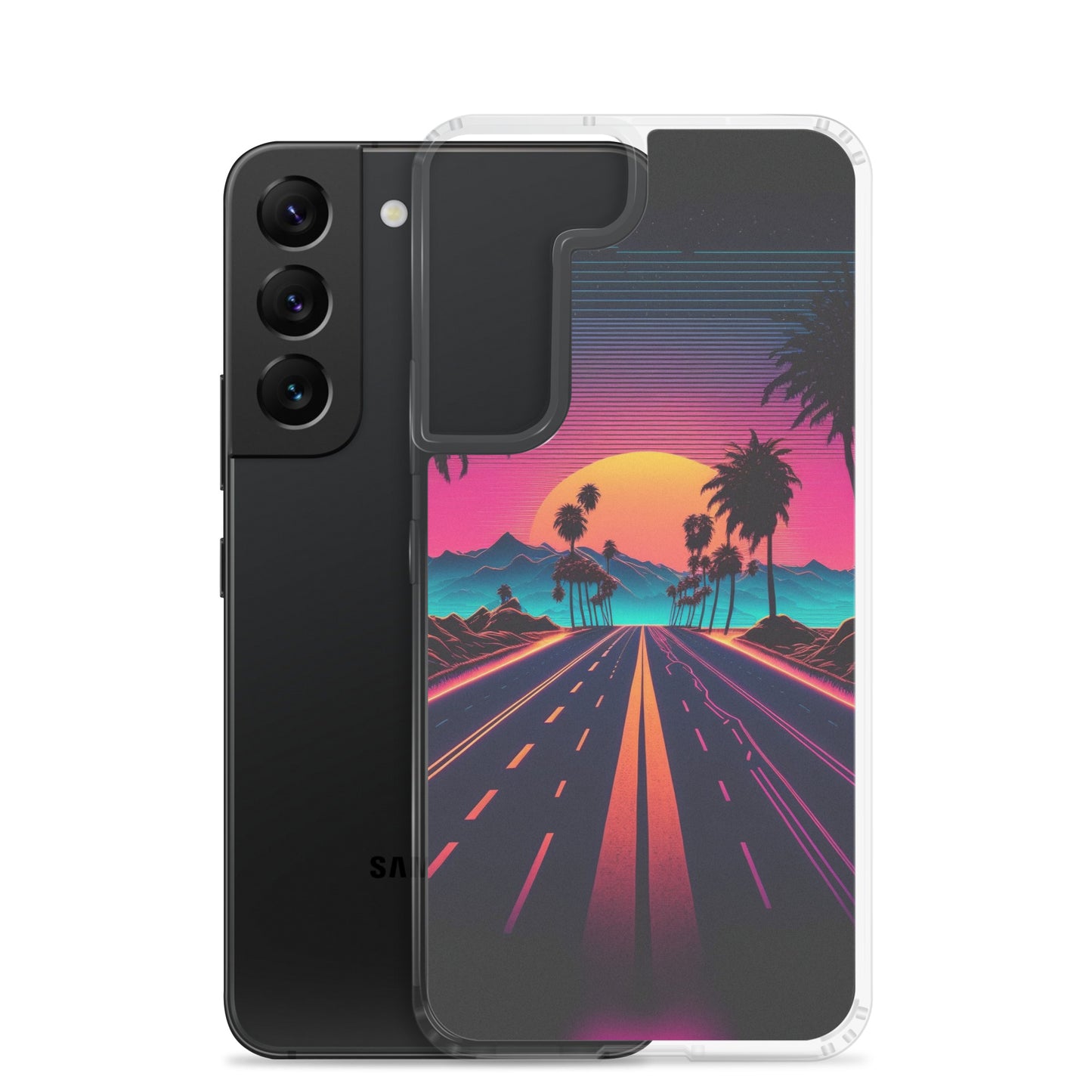 Samsung Case - Synthwave Purple Sunset