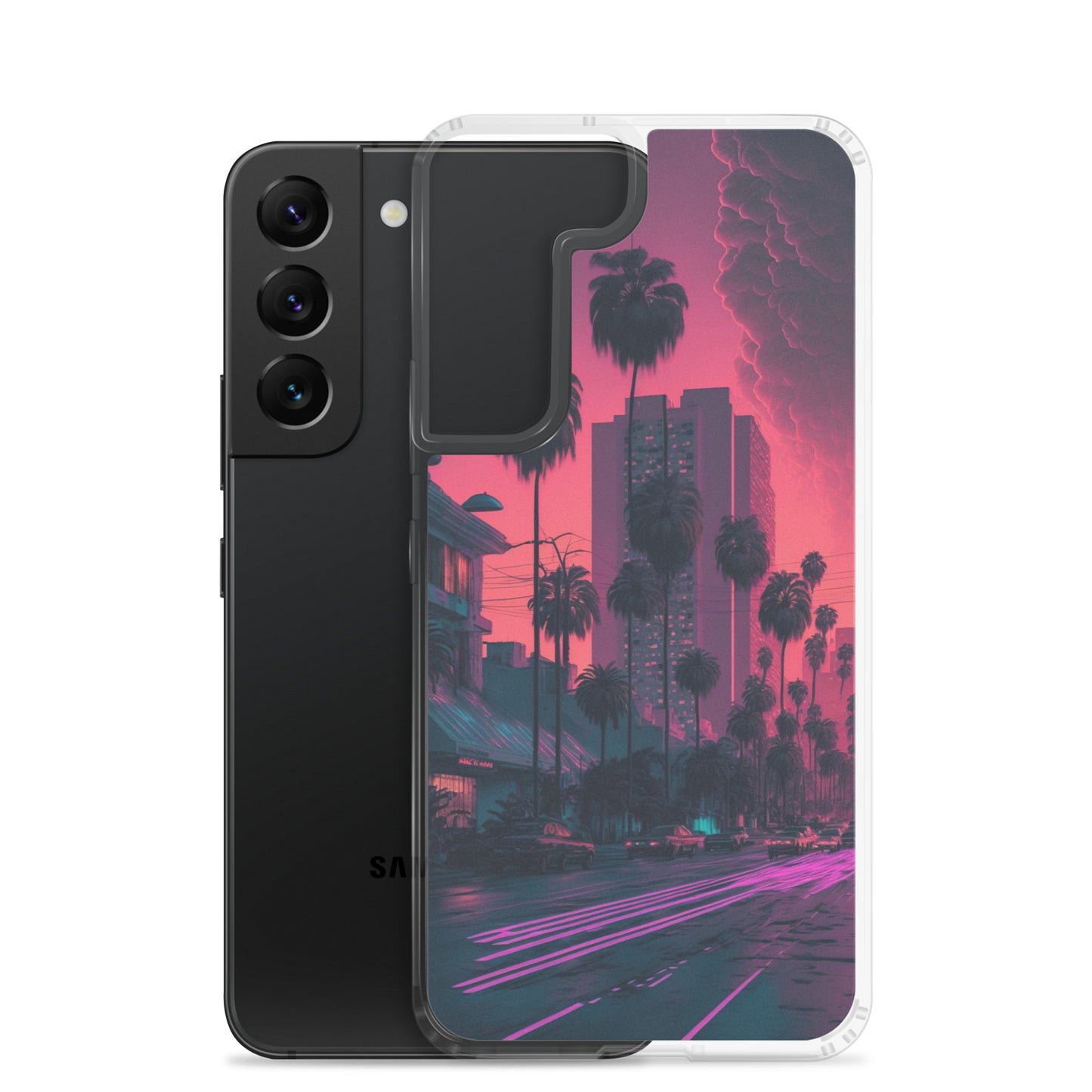 Samsung Case - Synthwave Miami Street