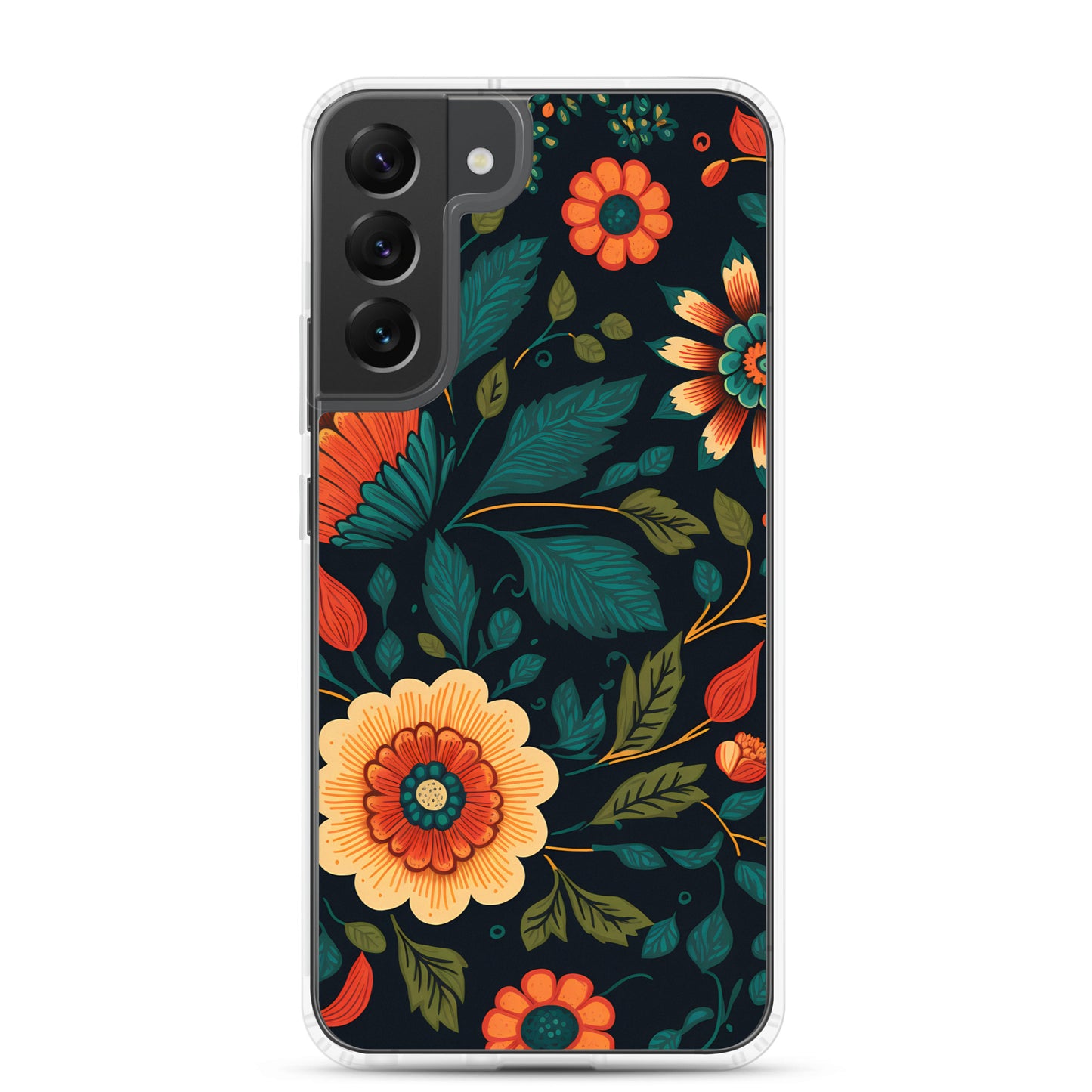Samsung Case - Orange Florals