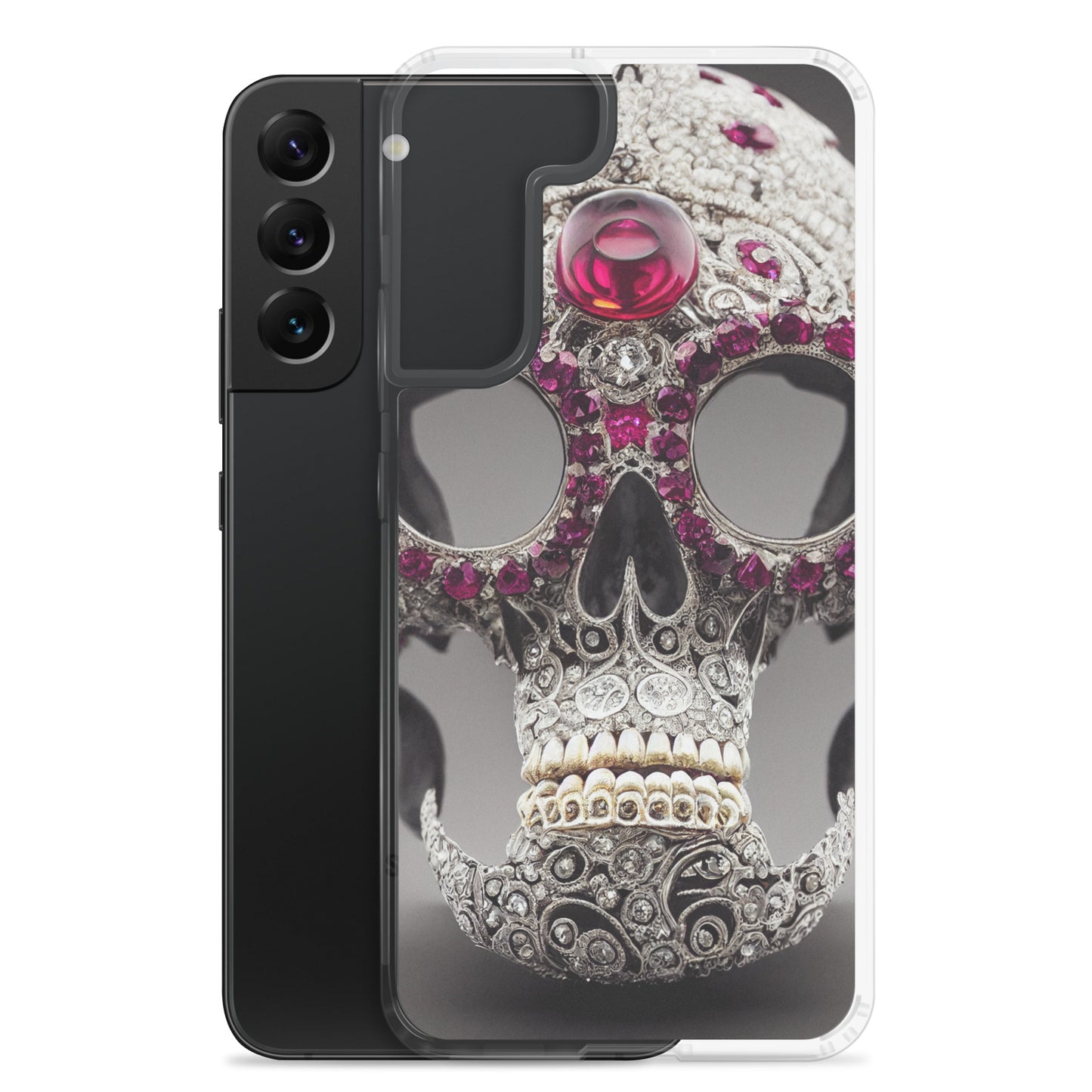 Samsung Case - Diamond Encrusted Skull
