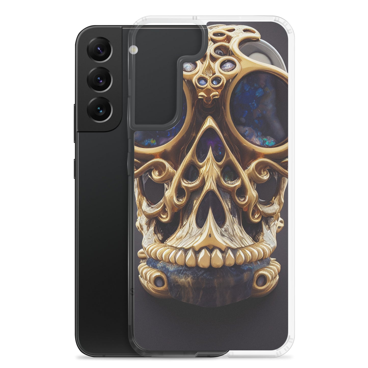 Samsung Case - Agate and Golden Skull