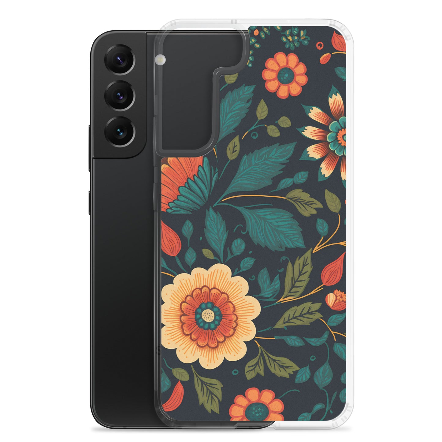 Samsung Case - Orange Florals
