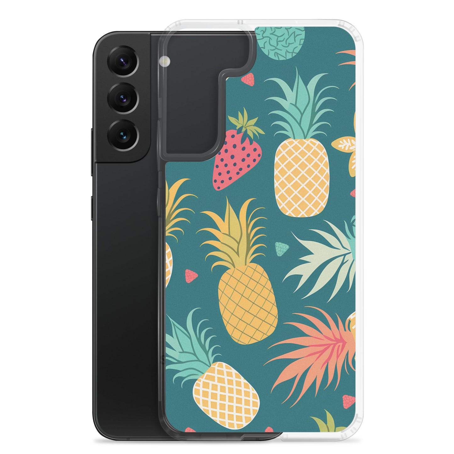 Samsung Case - Pineapples on Aqua