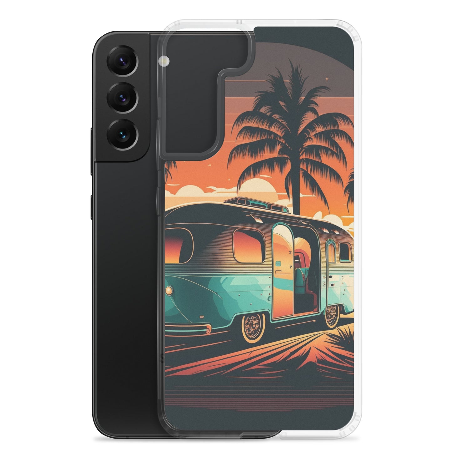 Samsung Case - Turquoise Camper at Beach Sunset