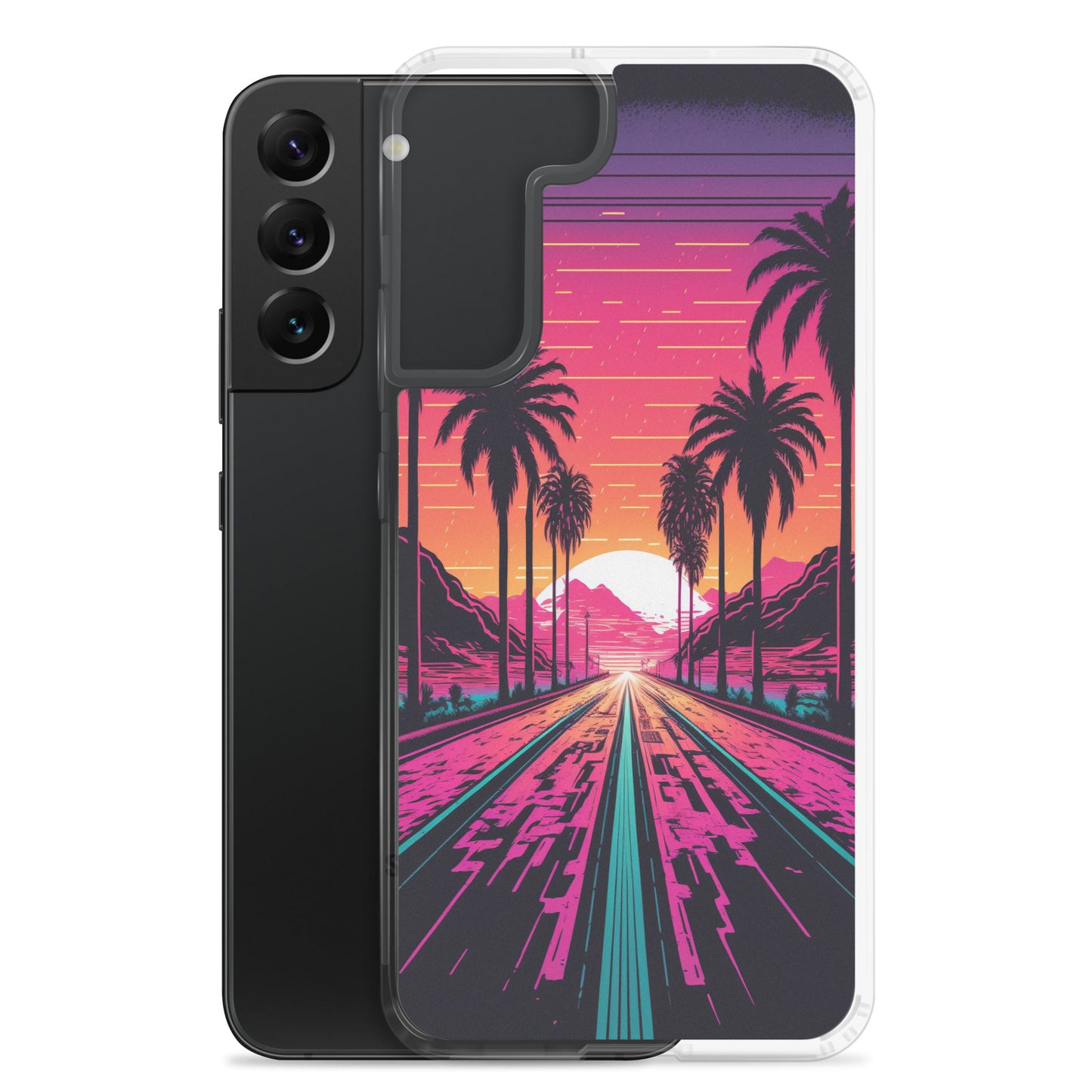 Samsung Case - Synthwave Digital Highway