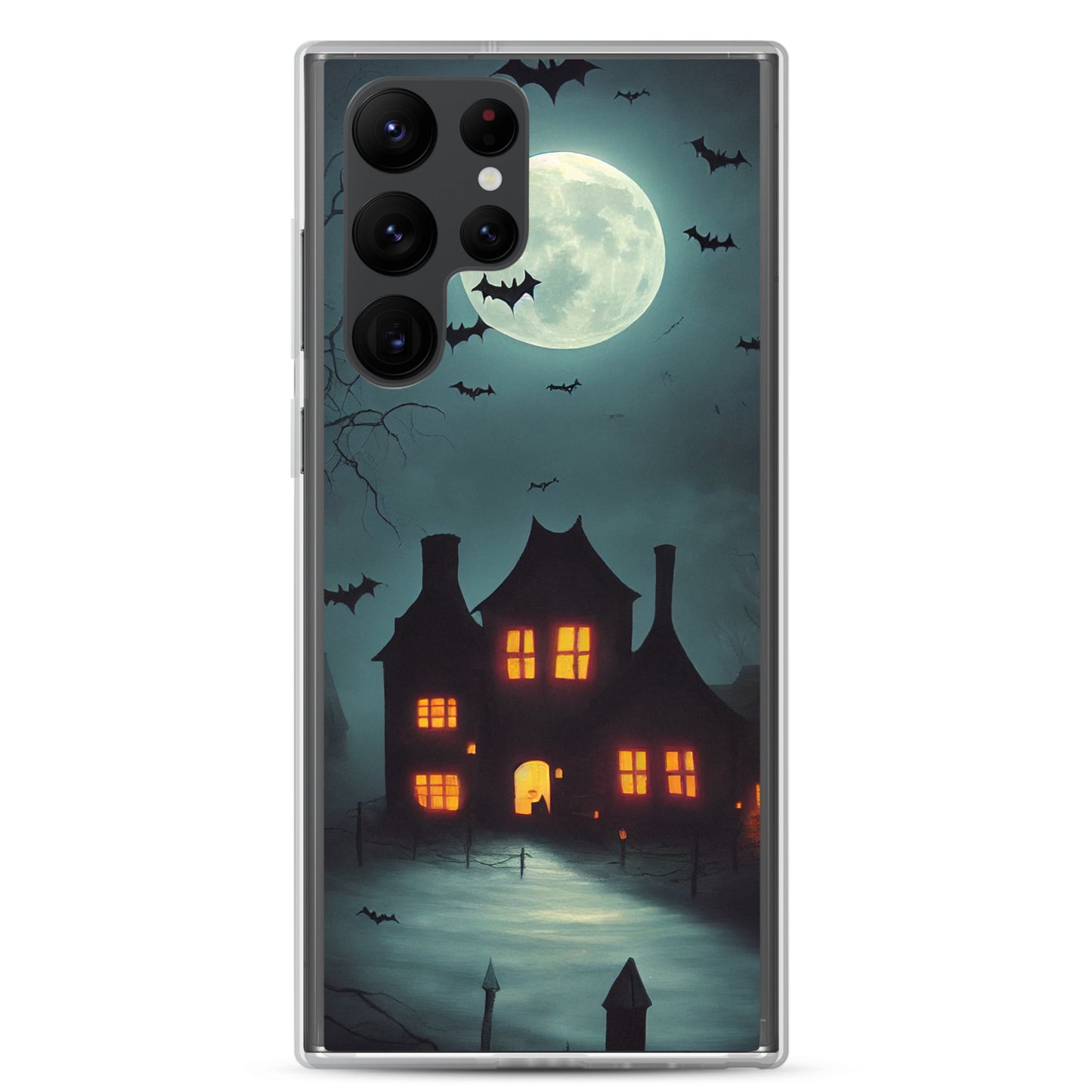 Samsung Case - Halloween Spooky House Under the Moon