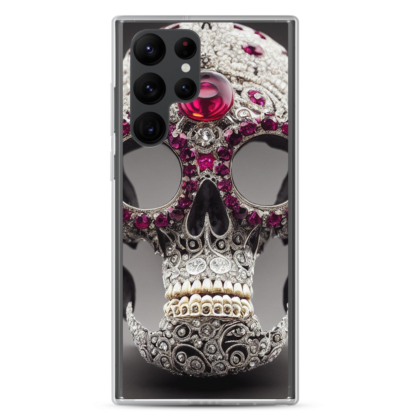Samsung Case - Diamond Encrusted Skull