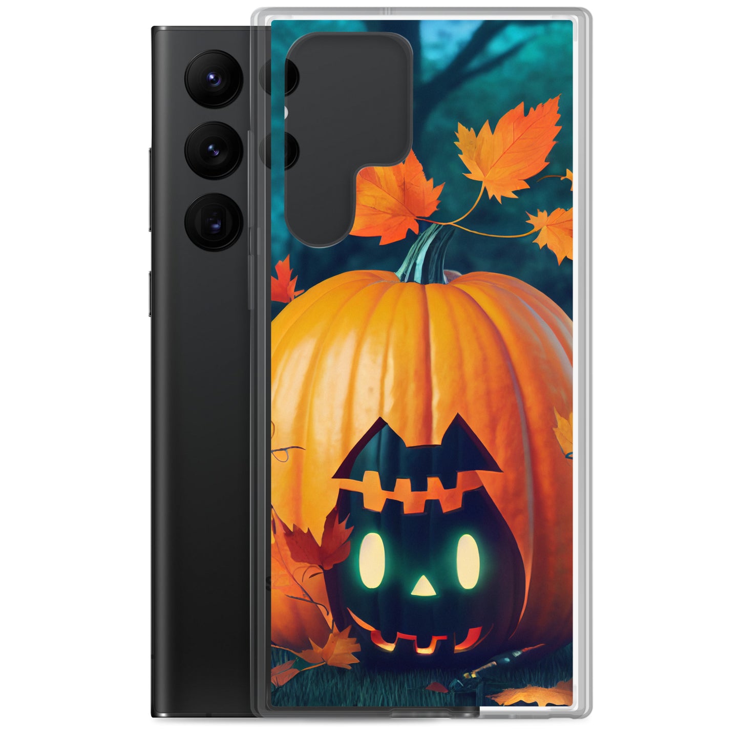 Samsung Case - Cat Carved Halloween Pumpkin