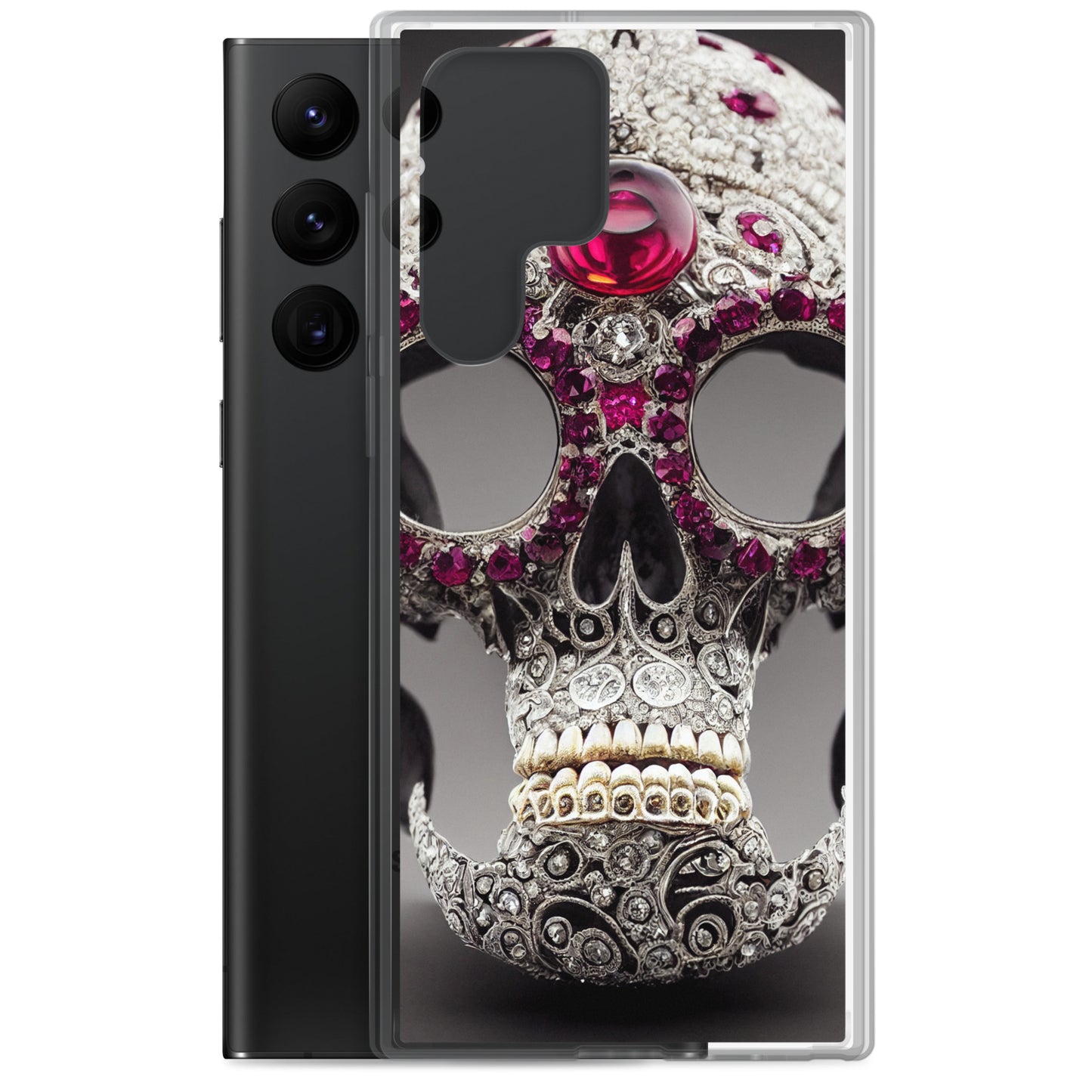 Samsung Case - Diamond Encrusted Skull