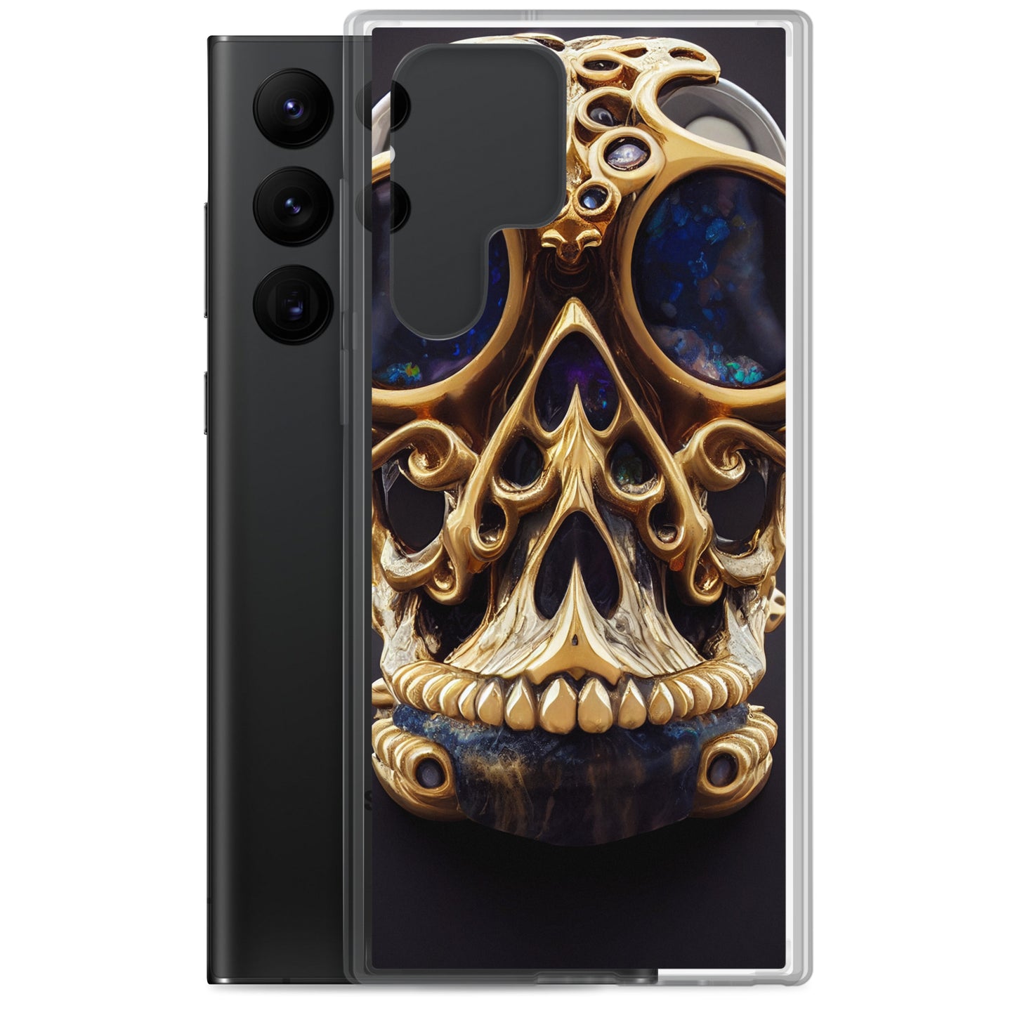 Samsung Case - Agate and Golden Skull
