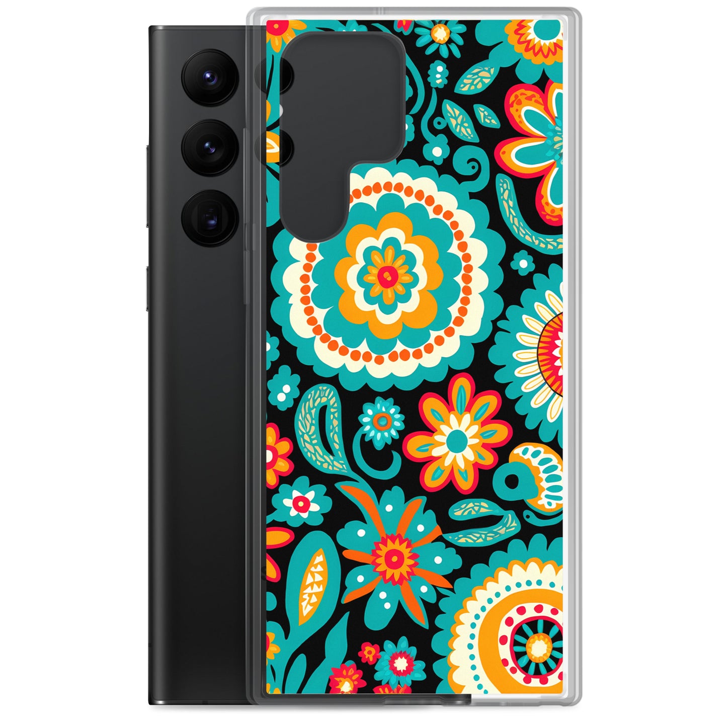 Samsung Case - Turquoise Floral
