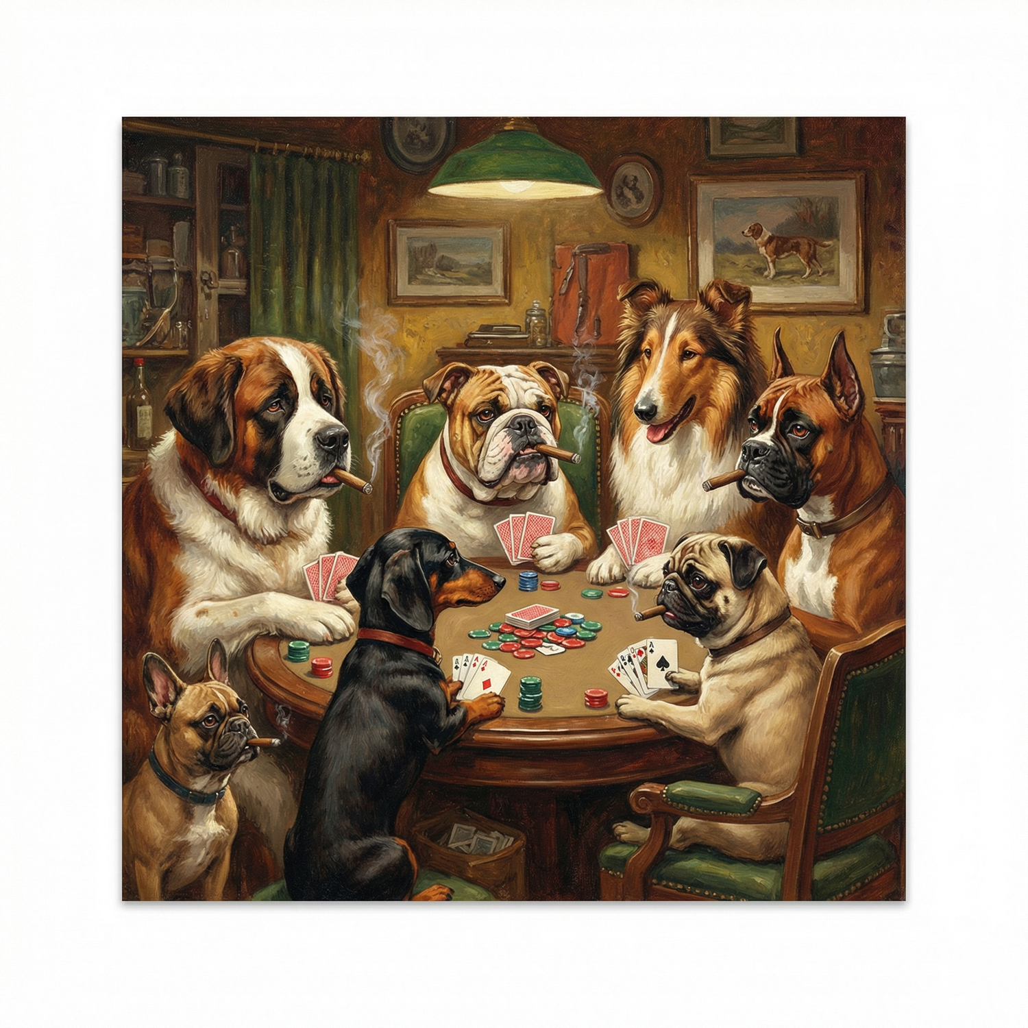 Dogs Playing Poker