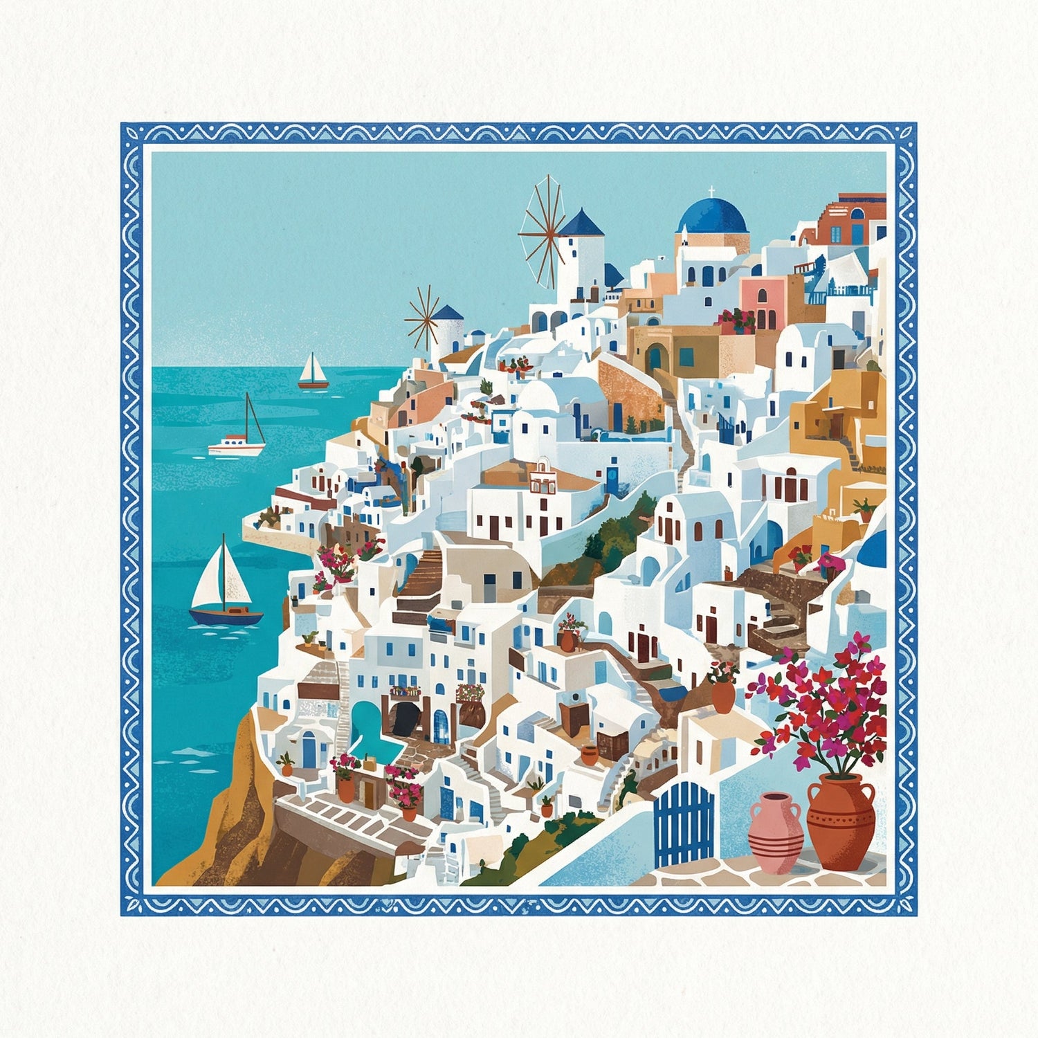 Santorini Wall Art