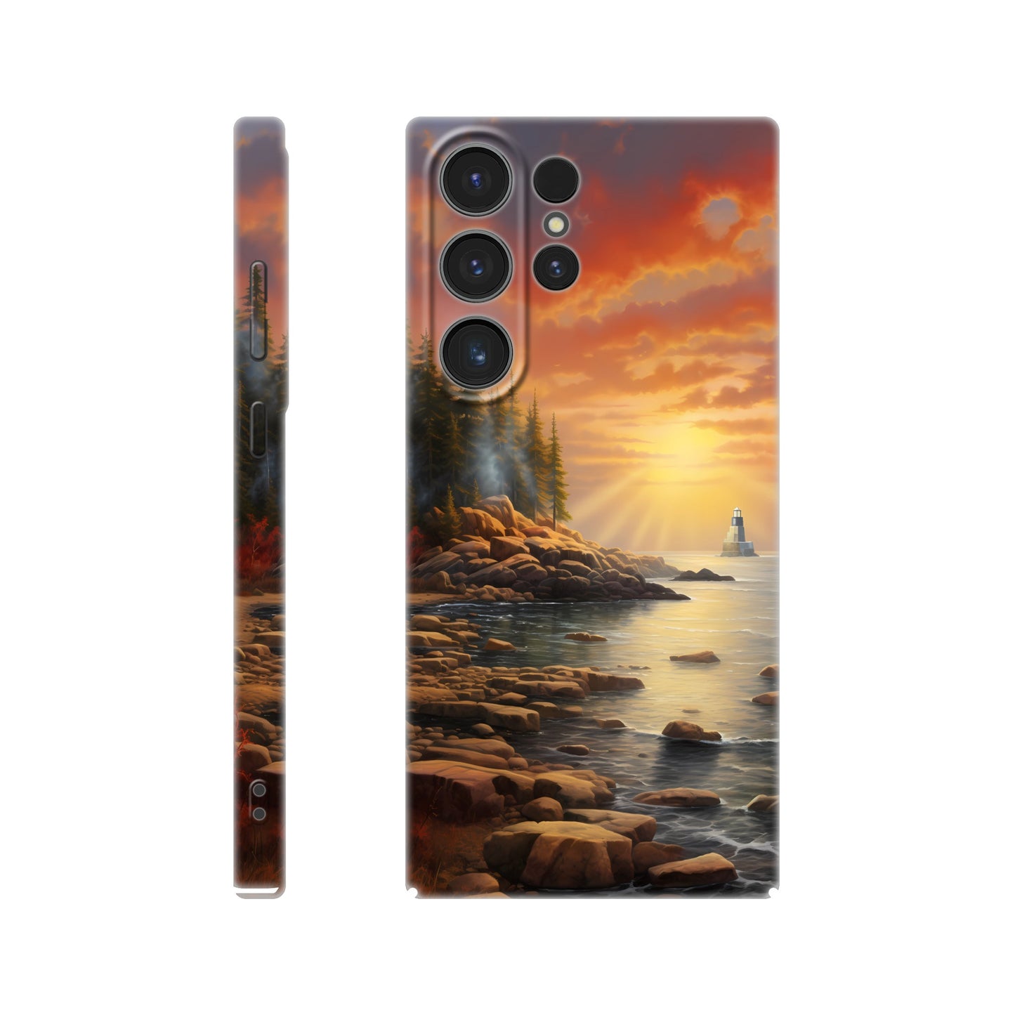 Samsung Case - Acadia Lighthouse Luminance