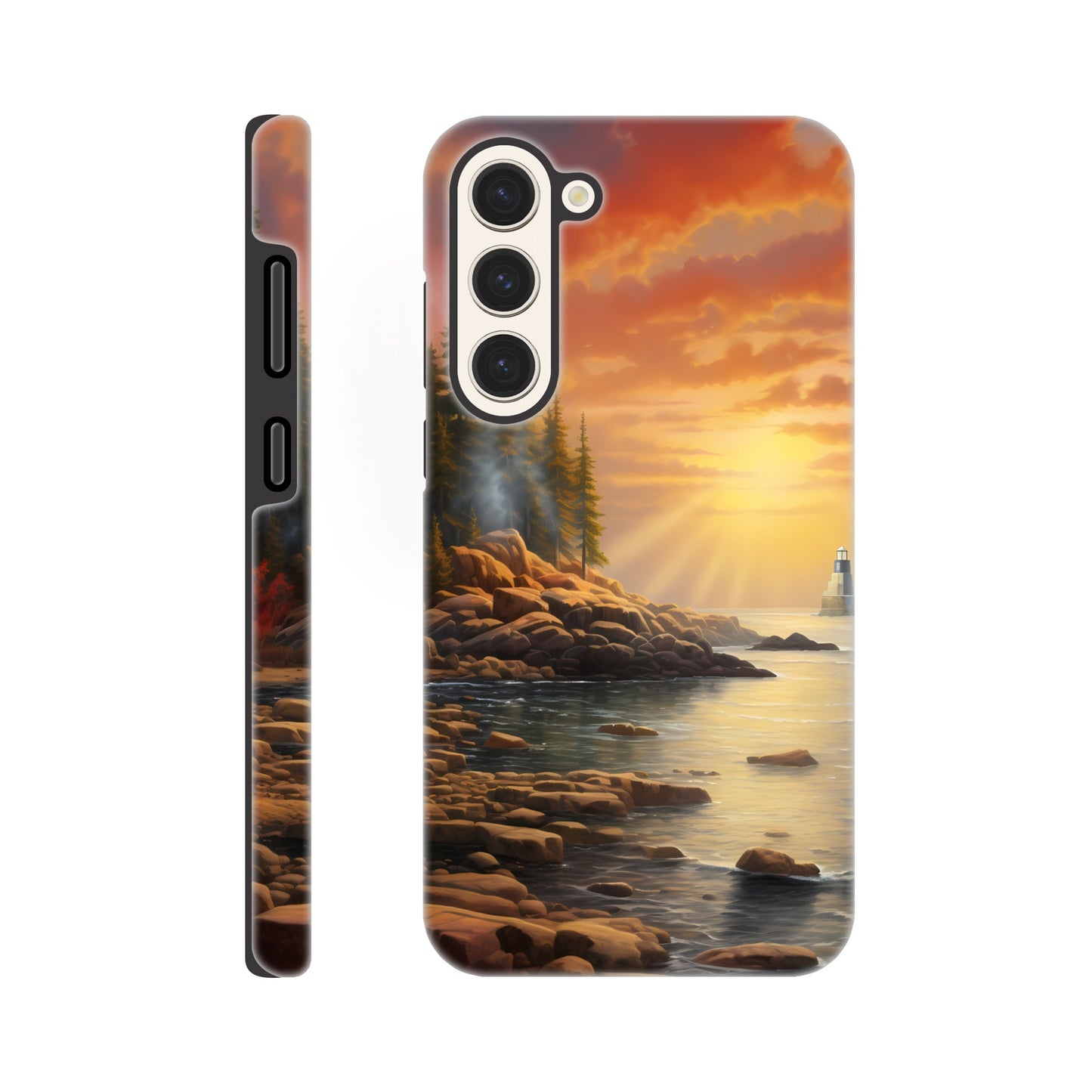 Samsung Case - Acadia Lighthouse Luminance
