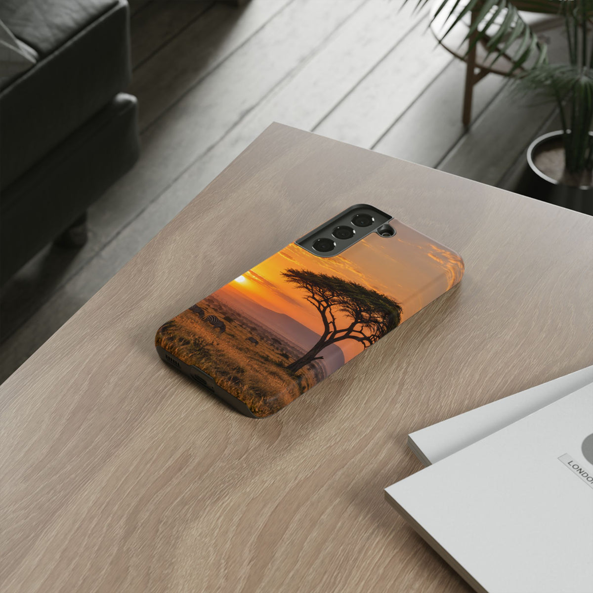 Amber Acacia Samsung Galaxy Tough Case | african sunset
