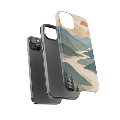 Quiet Pass iPhone Tough Case | mountain river