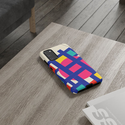 Chromatic Mischief Samsung Galaxy Tough Case | Geometric Color Block Art