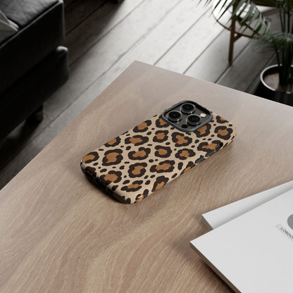 Leopard Print iPhone Tough Case | Cocoa Wildcat
